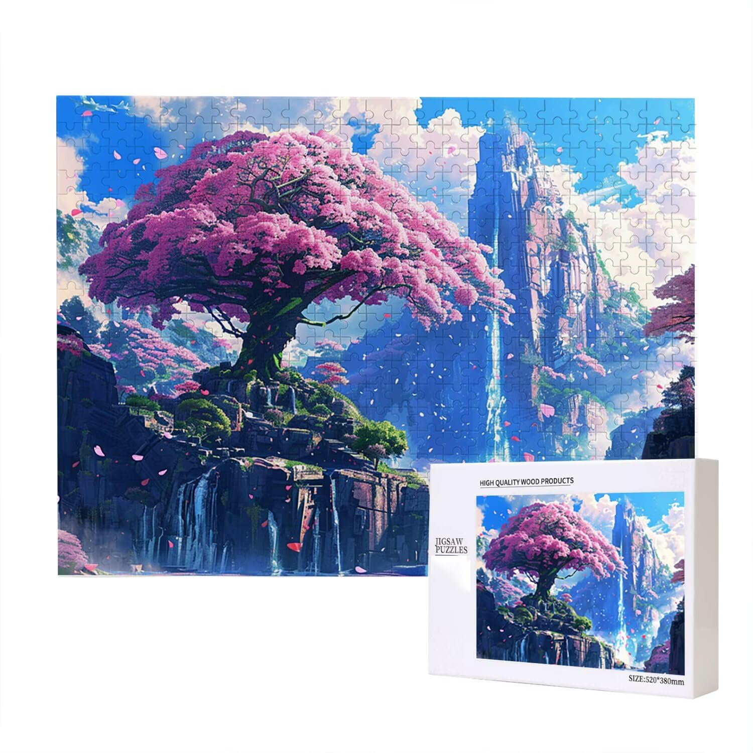 Jigsaw Puzzle, 4000 Pezzi Puzzle Classici, Montagna Puzzle Rilassamento Intelligence, Mpossibile Difficile Puzzle Impegnativo per Adulti Puzzle Gioco Familiare, Regalo per Amore Amico Cascate fr0-682