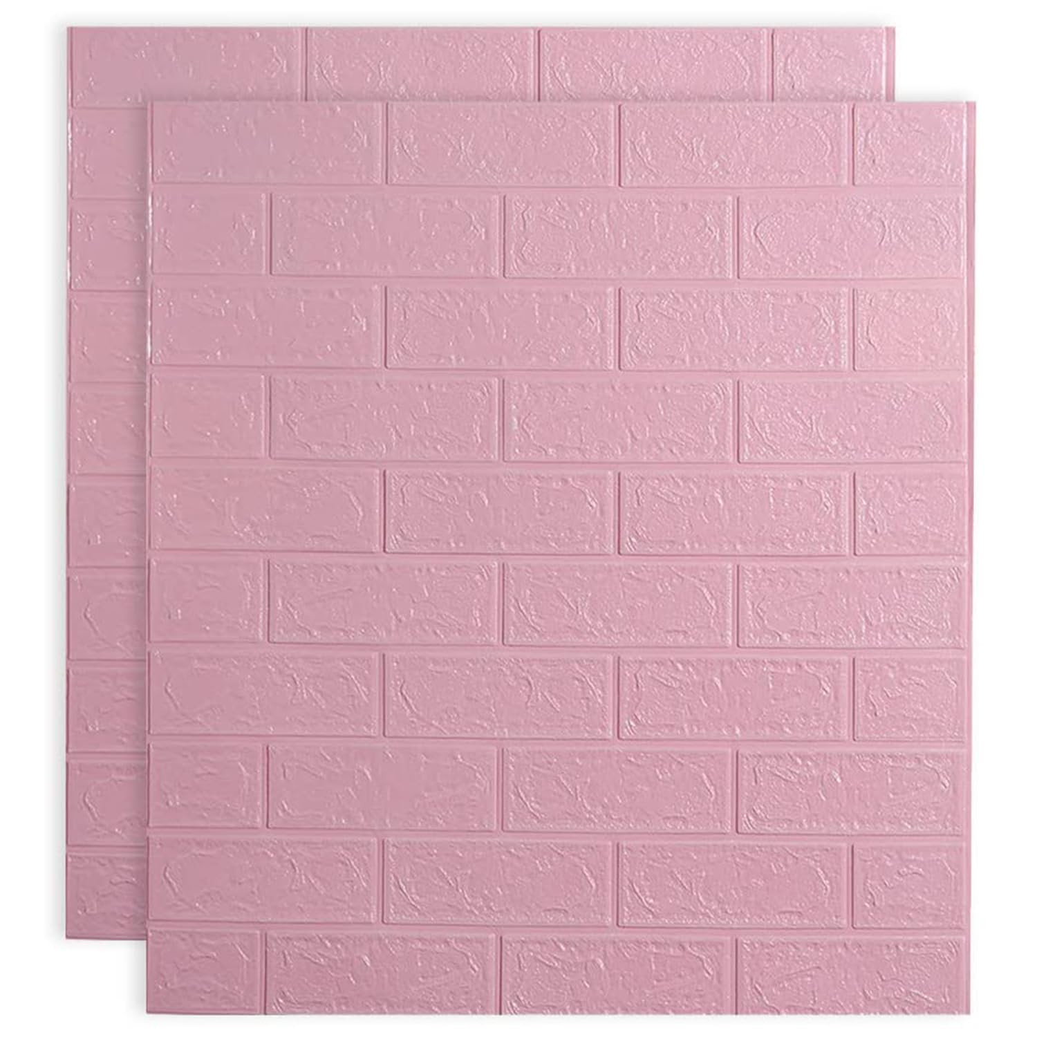 Kuber Industries Foam Brick Pattern 3D Wallpaper for Walls | Soft PE Foam| Easy to Peel, Stick & Remove DIY Wallpaper | Suitable on All Walls | Pack of 2 Sheets, 70 cm X 77 cm