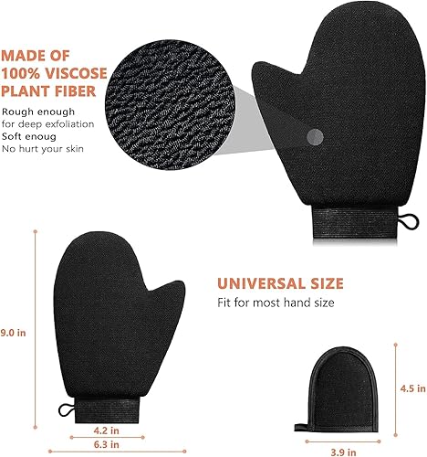 Miniatura 5 de Exfoliante exfoliante para guantes y rostros exfoliante corporal 2 en 1, guante exfoliante para ducha