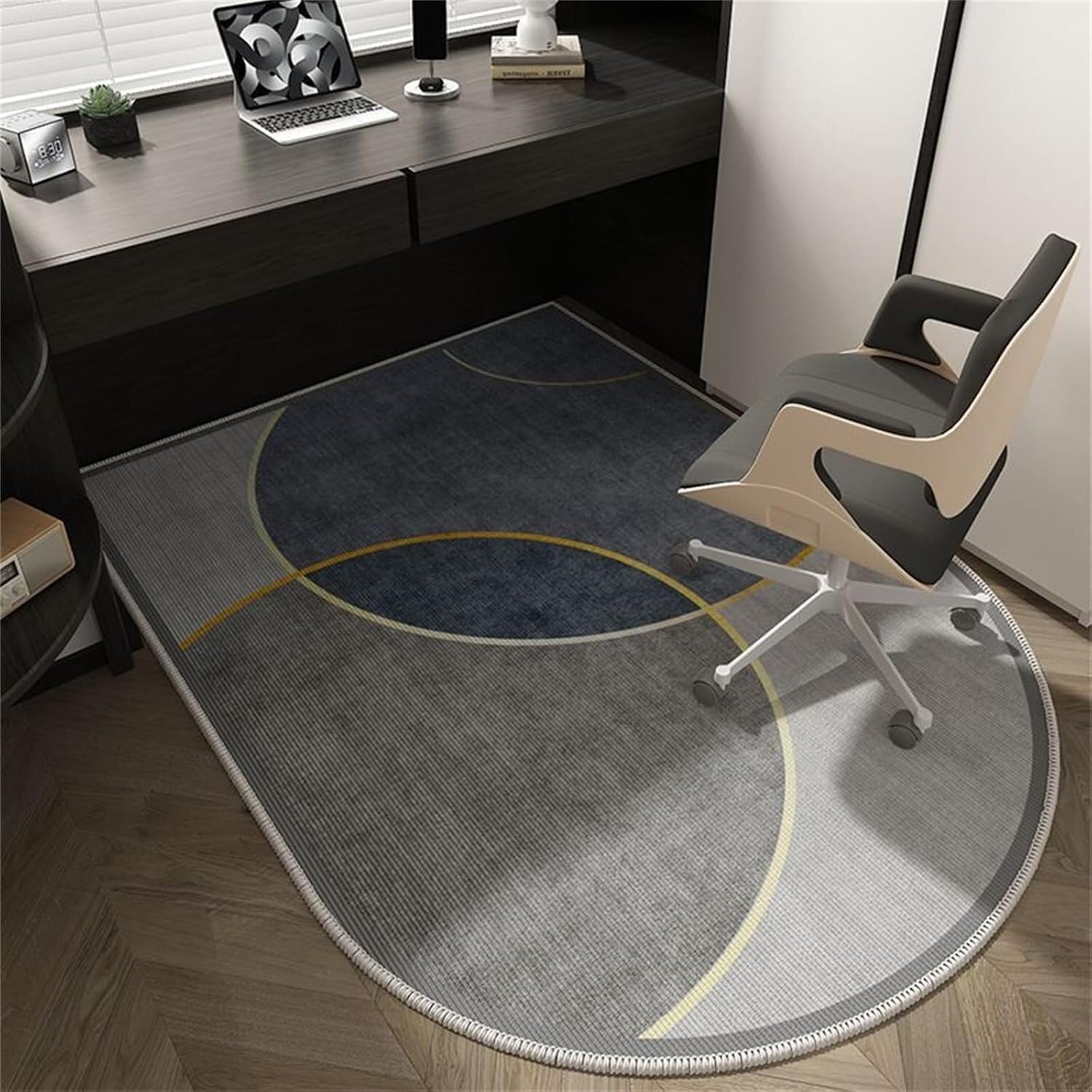 SSDDLZEQ Premium durable range Office Chair Mats, Suitable For Carpets And Hardwood Floors(Circle,80x120cm)