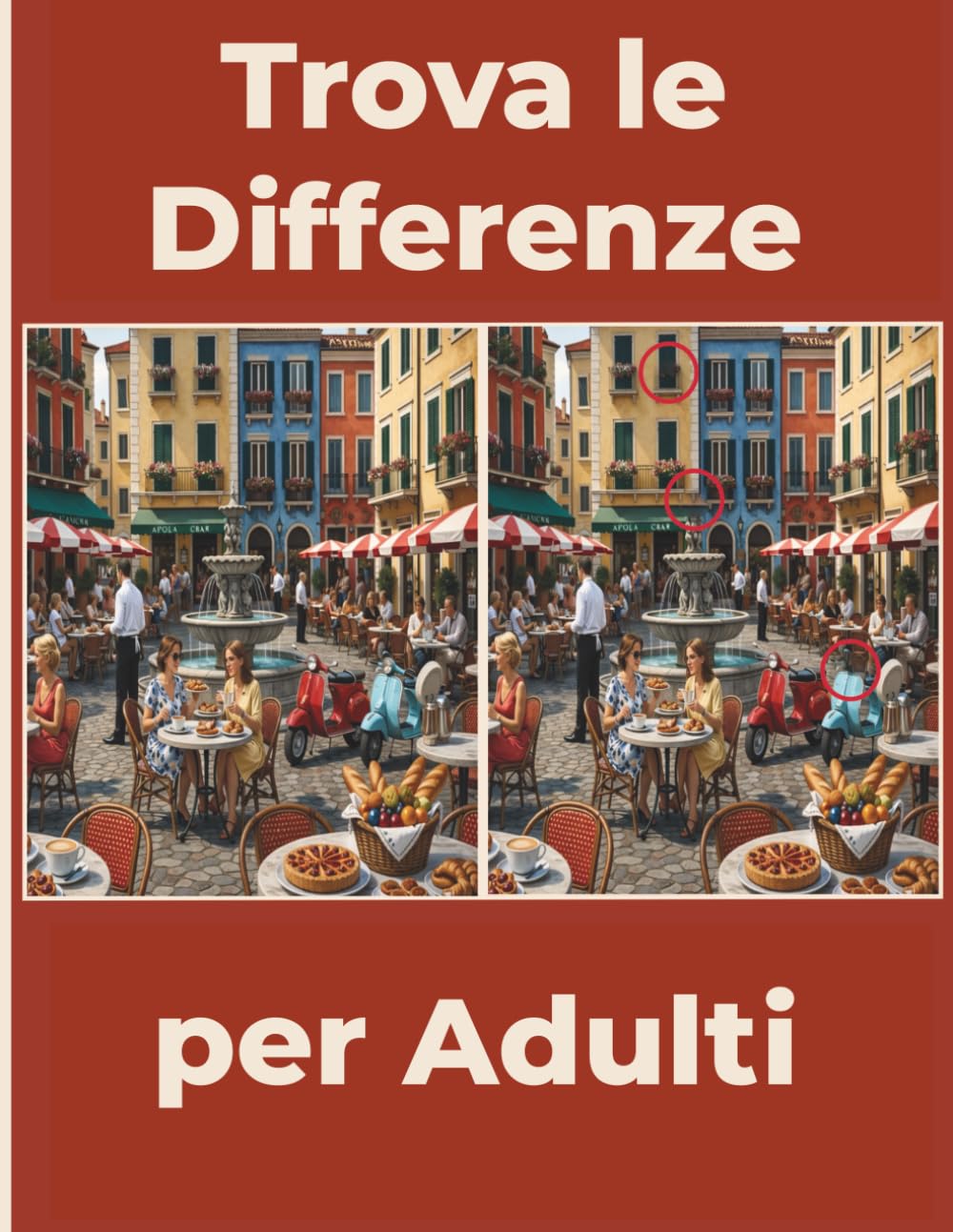 Trova le Differenze per Adulti: 32 giochi con 12 differenze per scena – Grande formato – Relax, concentrazione e memoria visiva – Con soluzioni alla fine del libro