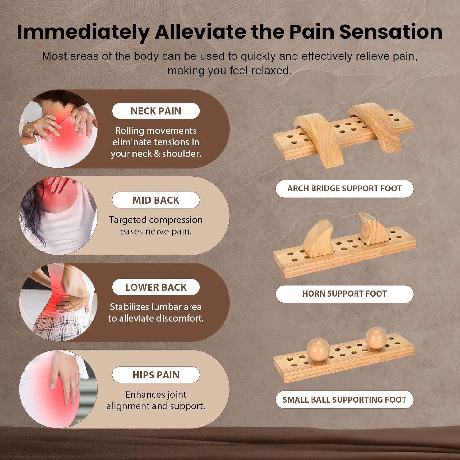 Psoas Release Tool Hip Hook Muscle Release Tool Fully Adjustable for Myofascial, Back, Hamstrings, Iliacus, Waist Pain, Hip Flexor and Trigger Point Massage