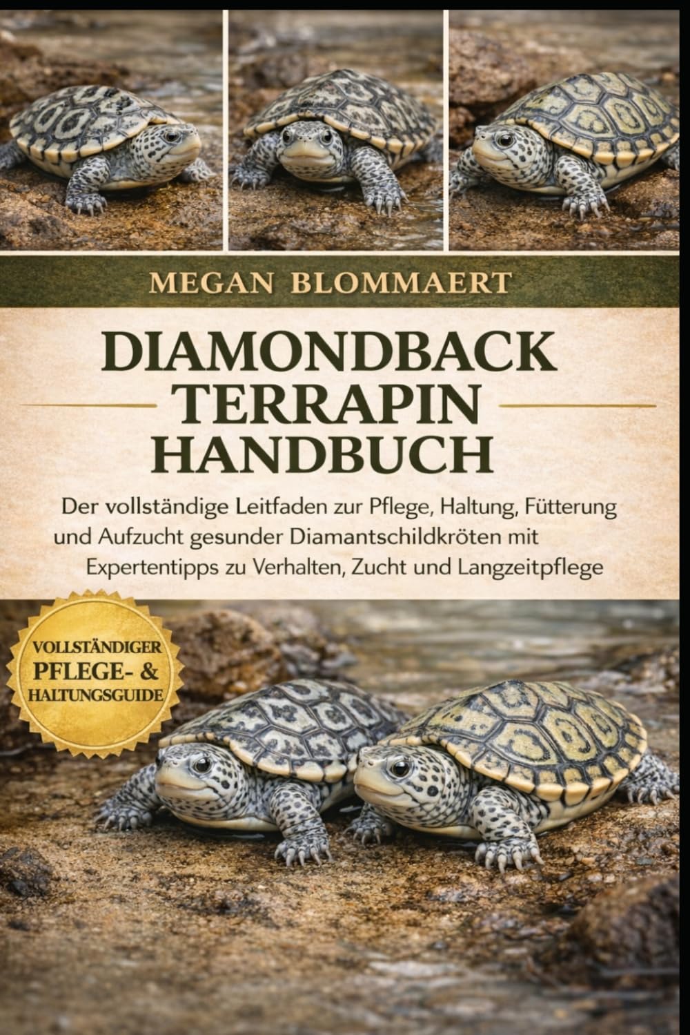 DIAMONDBACK TERRAPIN HANDBUCH: Der vollständige Leitfaden zur Pflege, Haltung, Fütterung und Aufzucht gesunder Diamantschildkröten mit Expertentipps zu Verhalten, Zucht und Langzeitpflege