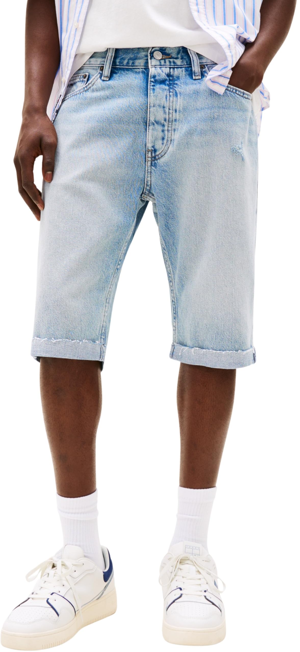 Tommy Jeans Herren Jeans Shorts Ryan Tapered Fit