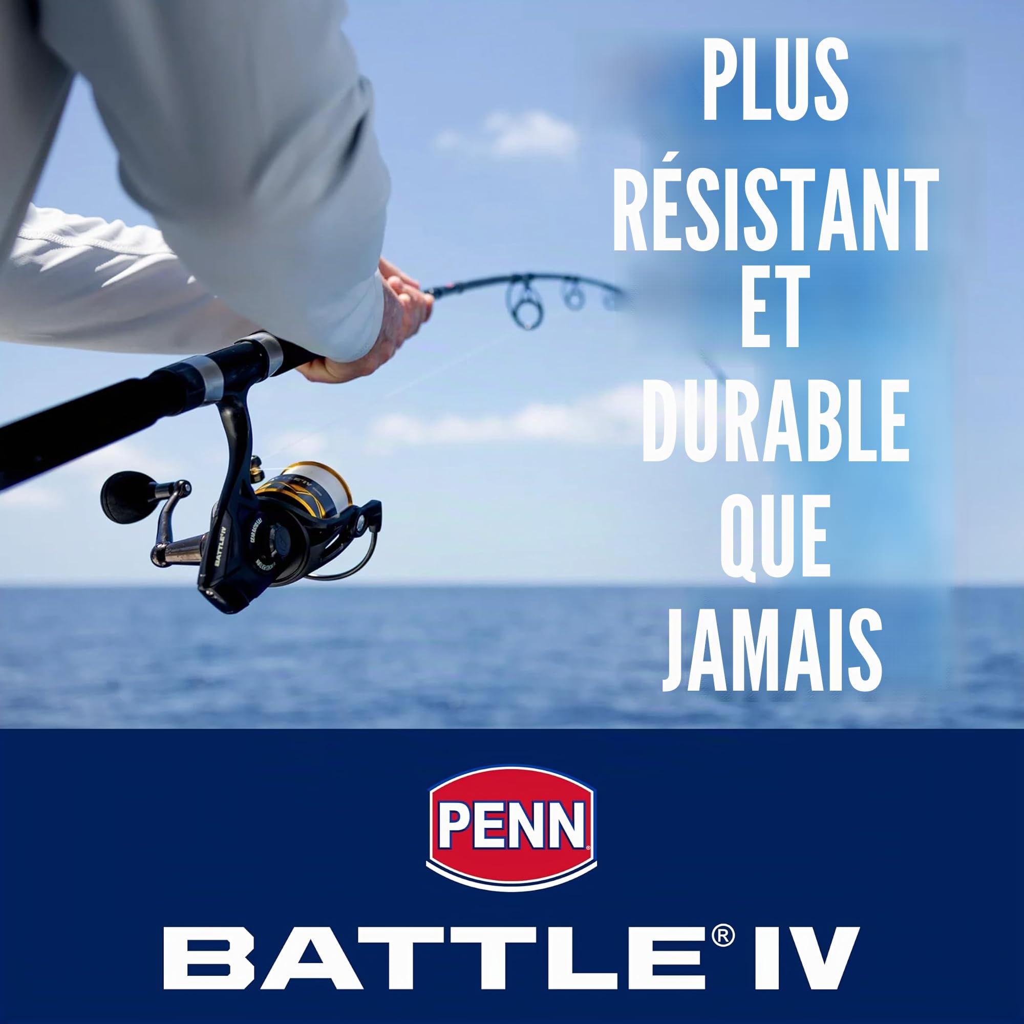 Penn Kit de Moulinet de Combat, Taille 5 000, Comprend Un Couvercle de Moulinet et Une Bobine de Rechange en Aluminium anodisé, Position de la poignée Droite/Gauche, système de Frein Avant HT-100