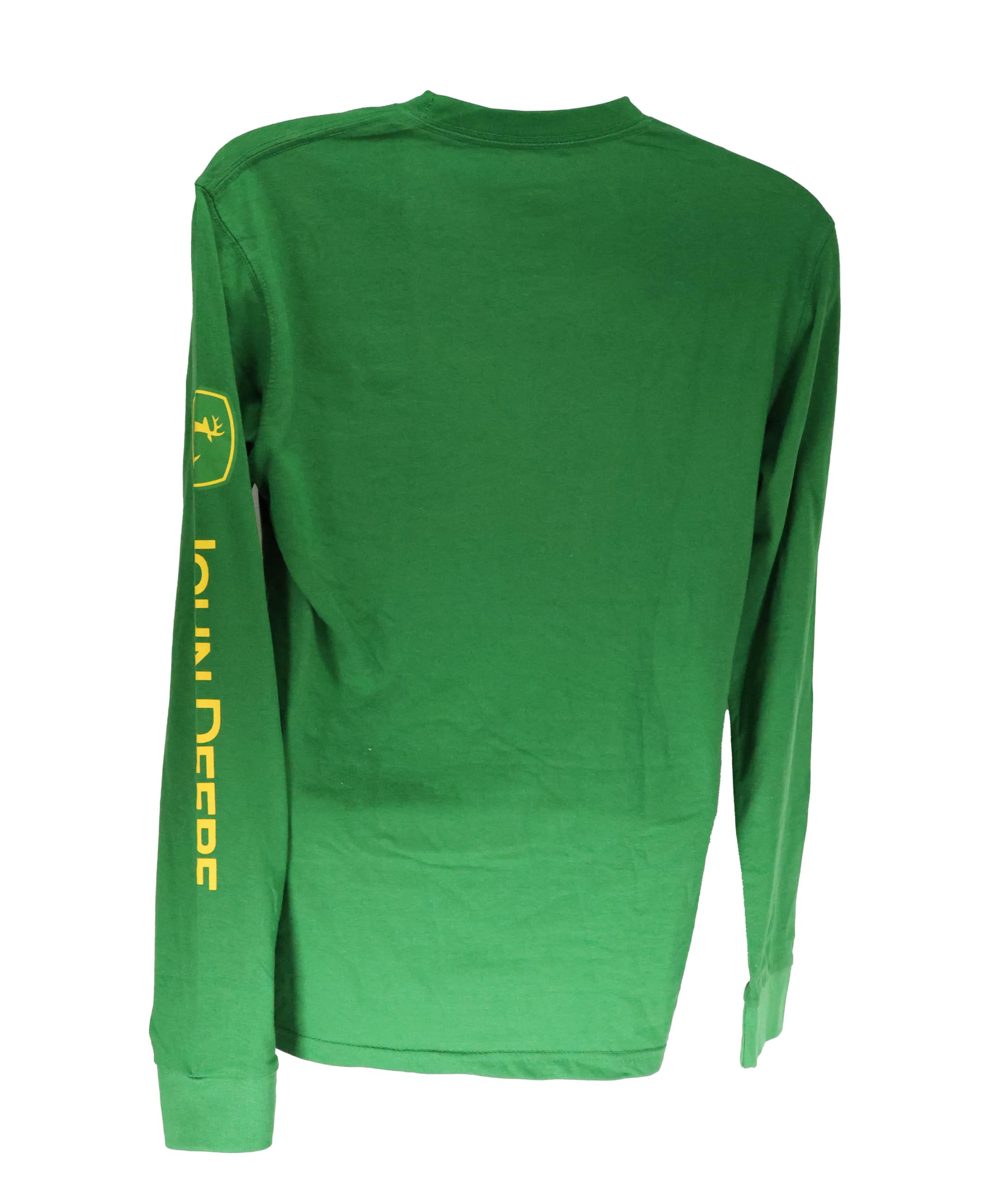 John Deere Solid Long Sleeve Tee with Logo on Sleeve