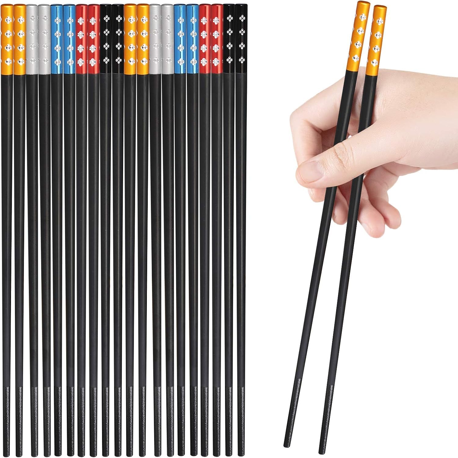 Stylish Metal Chopsticks - Reusable & Dishwasher Safe -12
