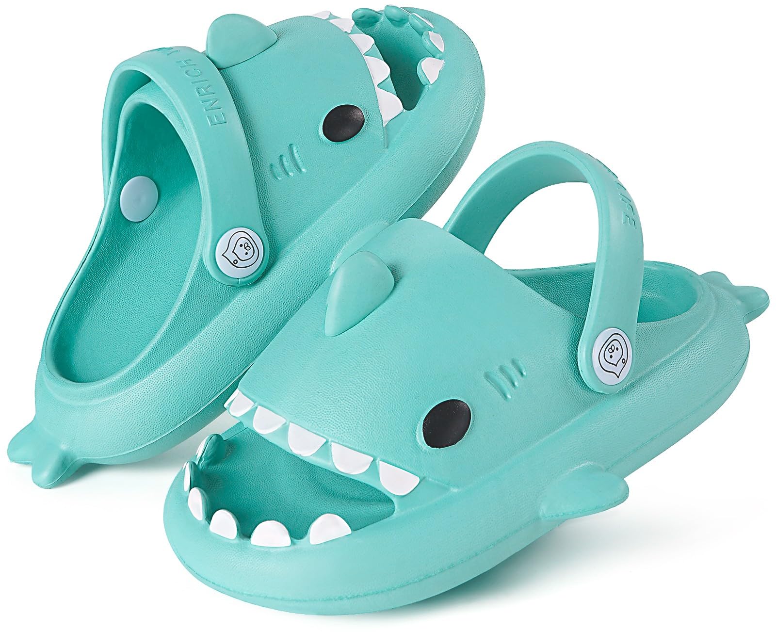 KVbabby Kids Shark Slides Boys Girls Toddlers Cloud Shower Slippers Cute Cartoon Open Toe Sandals Cushioned Thick Sole Beach Pool Shoes