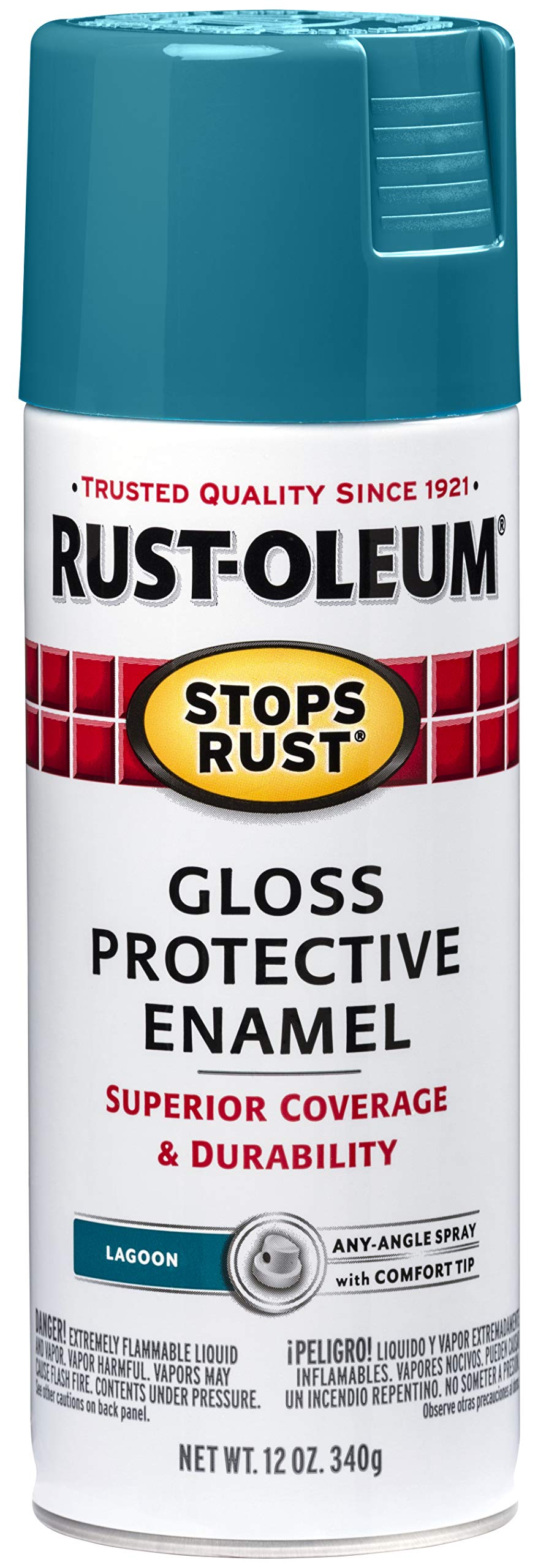 Buy RustOleum 277239 Stops Rust Spray Paint, 12 oz, Gloss Lagoon