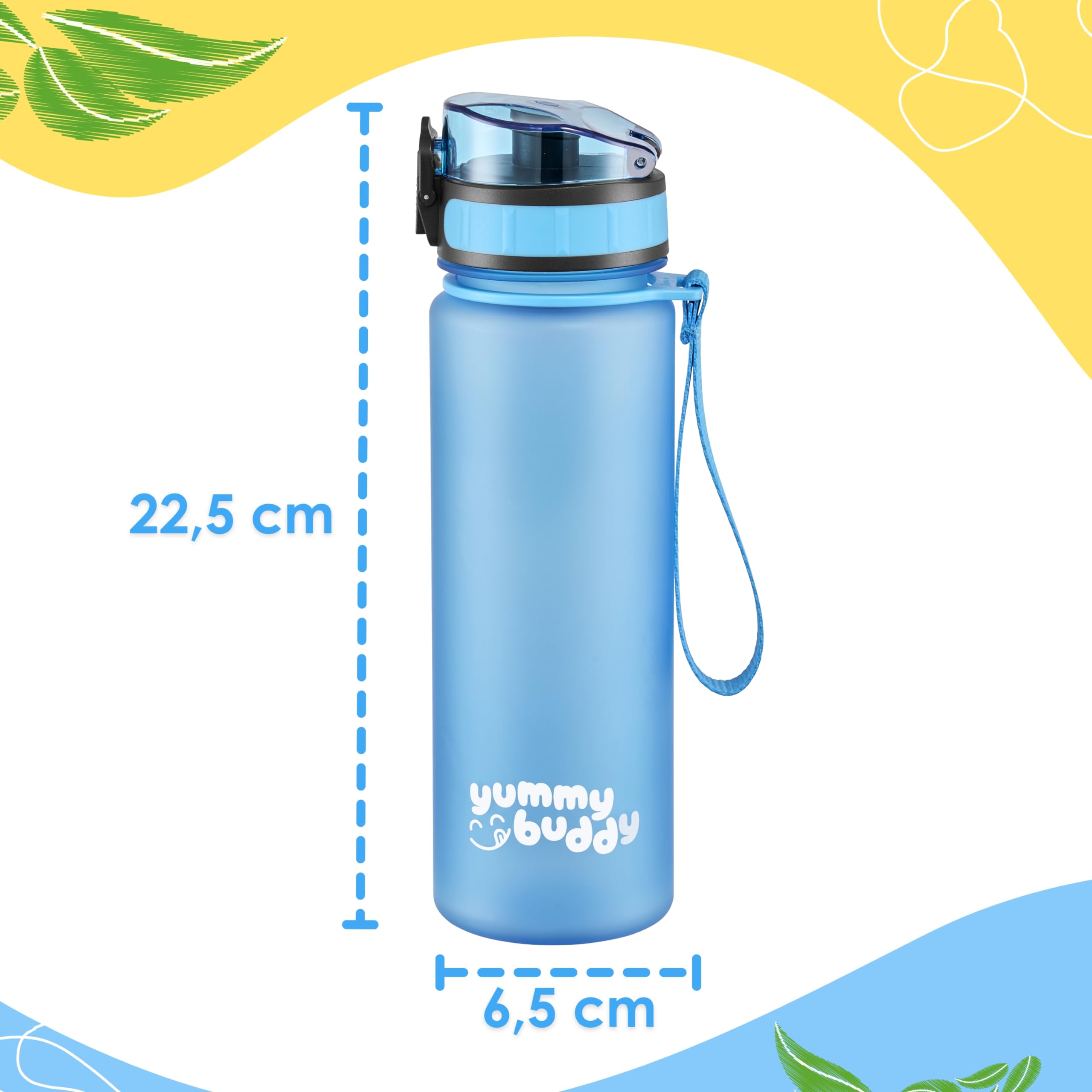 Ecosa Borraccia Per Bambini, A Prova Di Perdite, 500 Ml