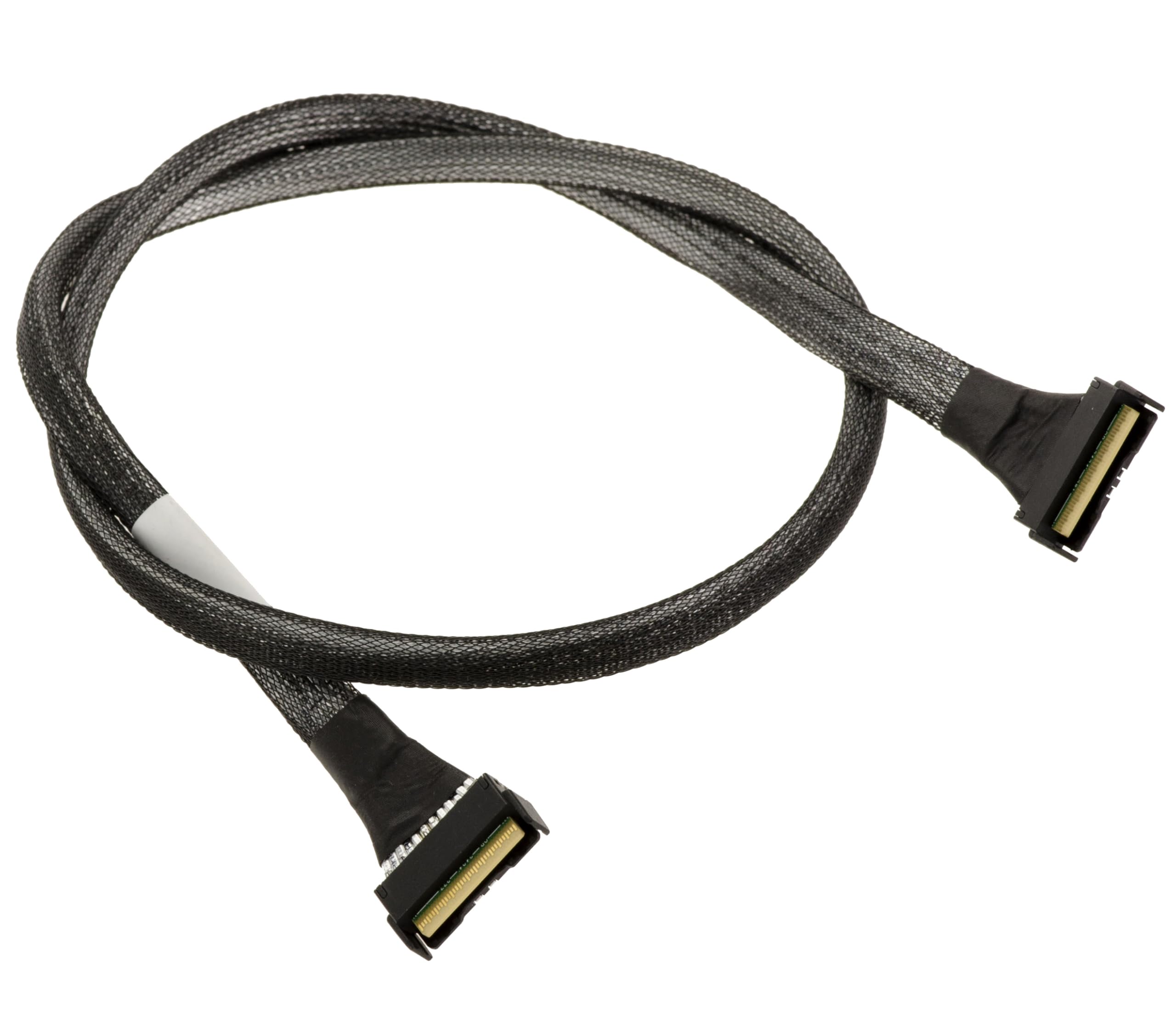 KALEA-INFORMATIQUE Cavo PCIe 5.0 con connettori MCIO 8i 74 pin maschio-maschio lungo 80 cm. MCIO 74 pin x8 PCIe Gen 5