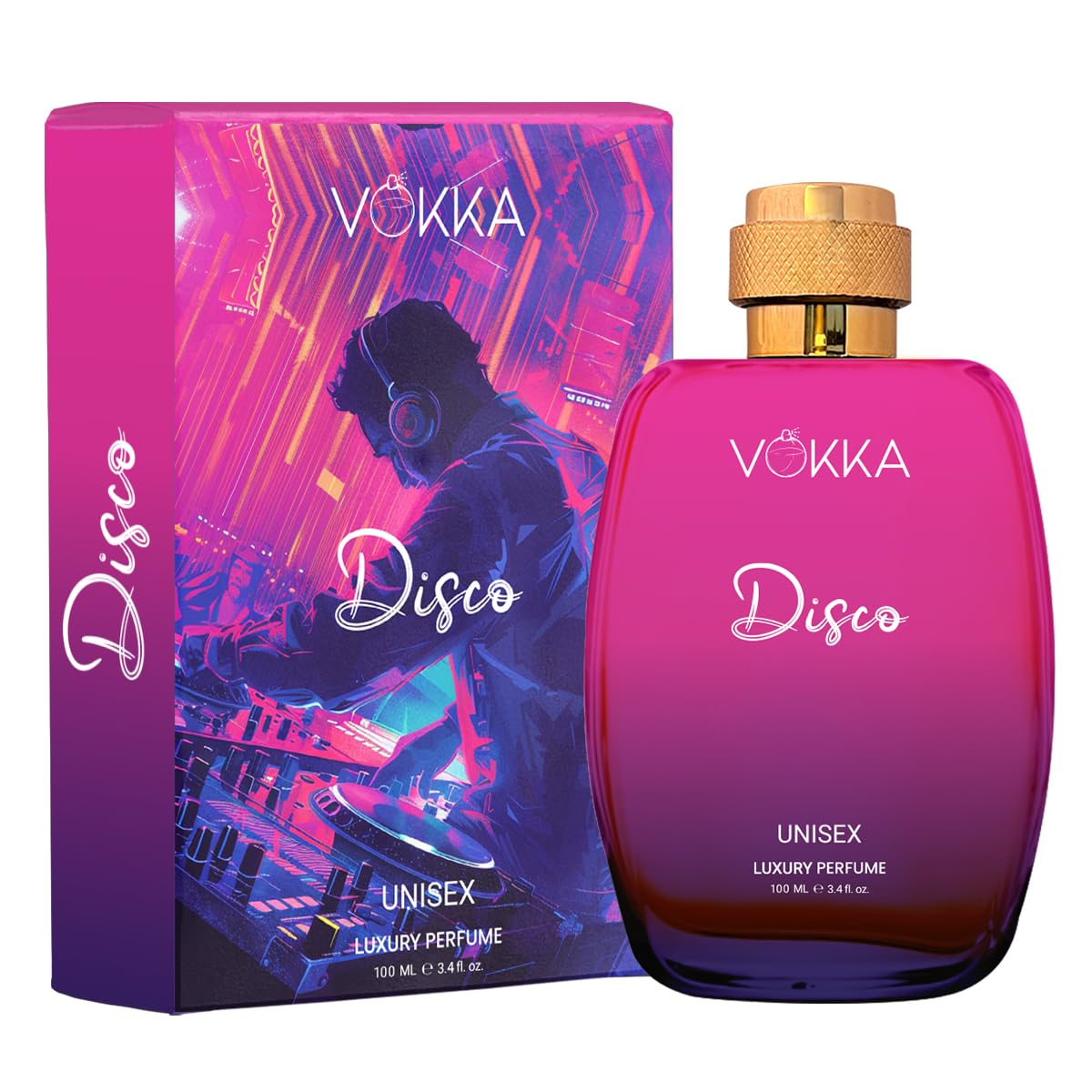Vokka Disco 100ml Perfume | Unisex Luxury Long Lasting Leather Perfume For Men And Women | Woody Leather Scent Eau De Parfum | EDP Fragrance for Gift | Notes: Spicy Agarwood Leathery-image-32