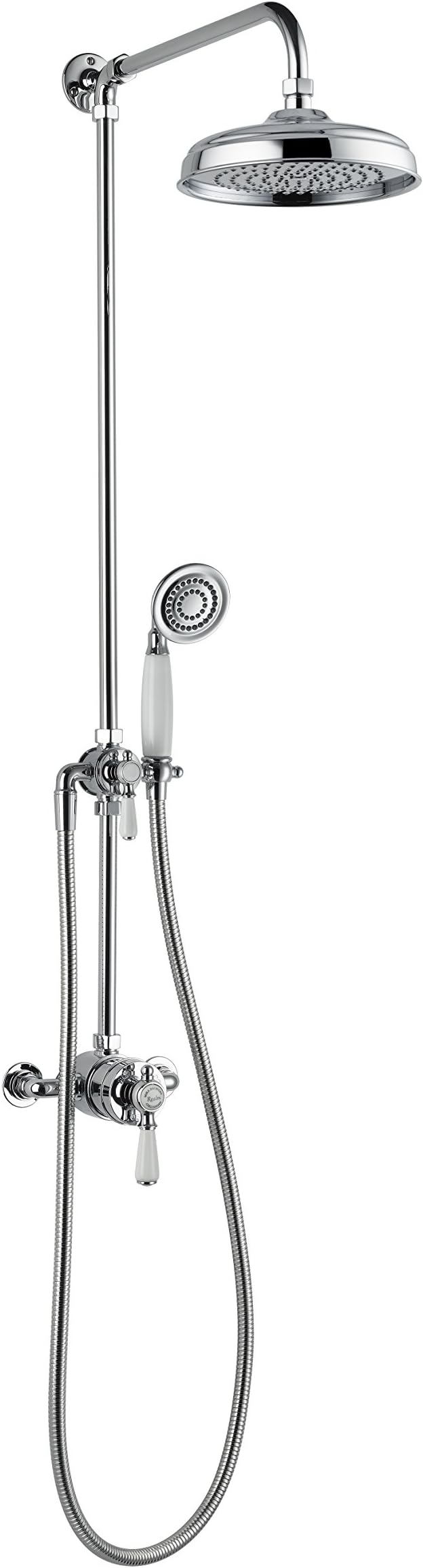 Mira Showers Realm Dual Outlet Mixer Shower Exposed Rigid with Diverter (ERD) Mixer Shower Chrome 1.1735.002