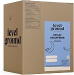 Level Ground Coffee - Decaf Coffee - Dark Roast, Whole Bean - Fair Trade, Organic, Kosher, Swiss Water Decaf - Specialty Coffee - French Press, Drip brew, Pour Over - Sweet, Rich, Intense - 300g / 10.5oz