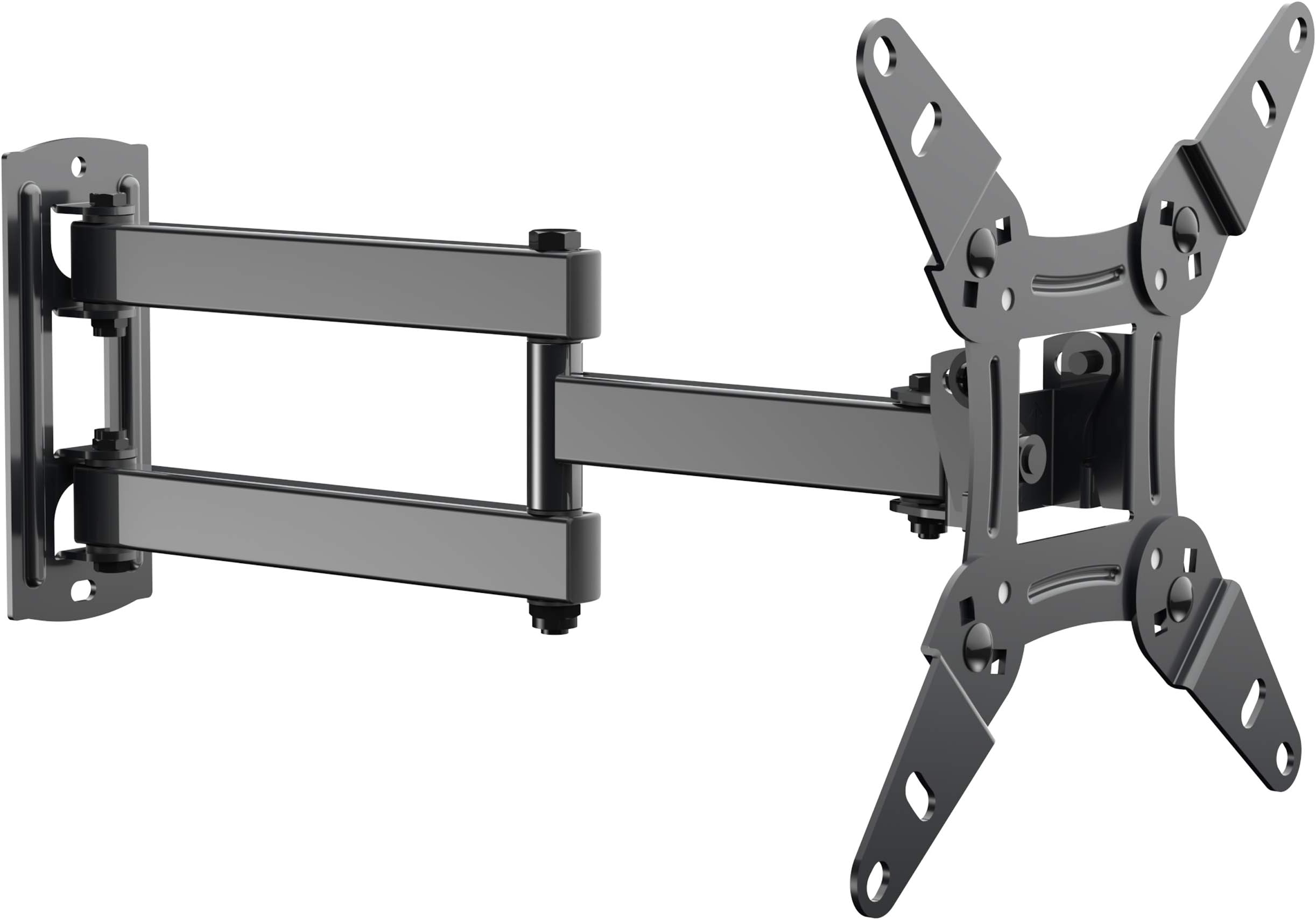 EVERVIEW Full Motion TV Monitor Wall Mount Bracket Articulating Arms Swivel Tilt Extension Rotation for Most 13-42 Inch LED LCD Flat Curved Screen Monitors & TVs, Max VESA 200x200mm up to 44lbs