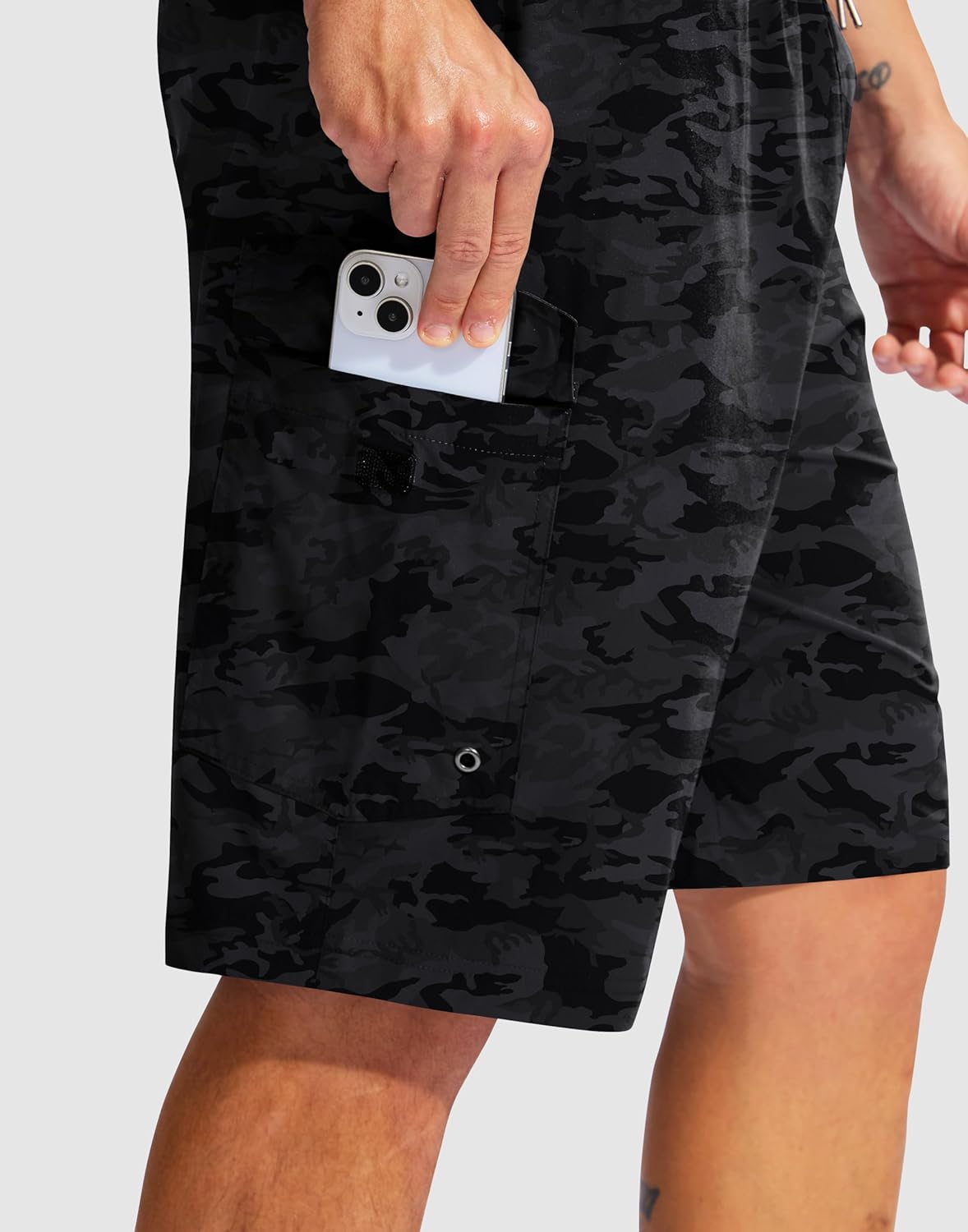 Men's Swim Trunks No Liner 9" Board Shorts Quick Dry Bathing Suit Swimming Beach Shorts for Men with 3 Pockets - Image 3