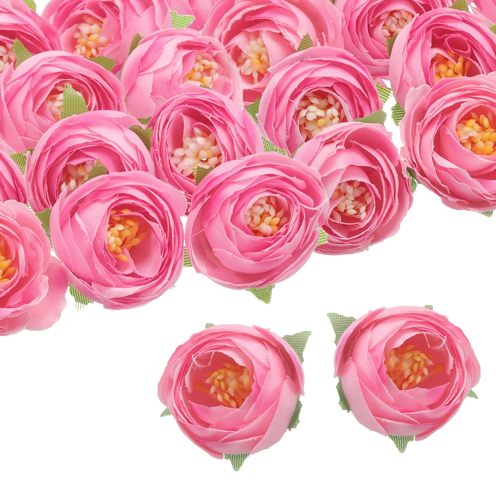 Fleurs de camélia en soie artificielle rose pour réussir vos centres de table