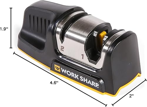 Vista 18 de Work Sharp Afilador de cuchillos de cocina, compacto, para chef, tijera, pelar y cuchillos dentados