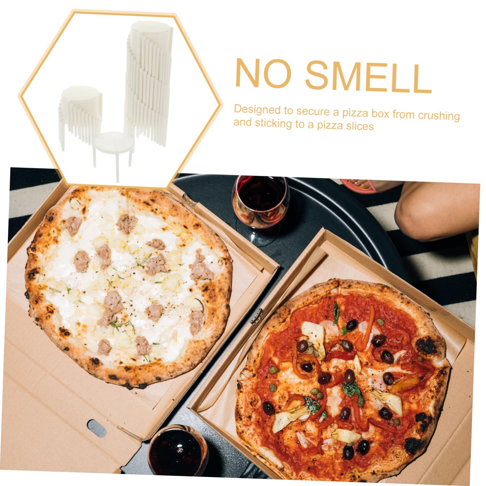 KICHOUSE Pizza Racks Stand Kitchen Tool 100pcs Disposable Pizza Trays Catering Boxes Protector