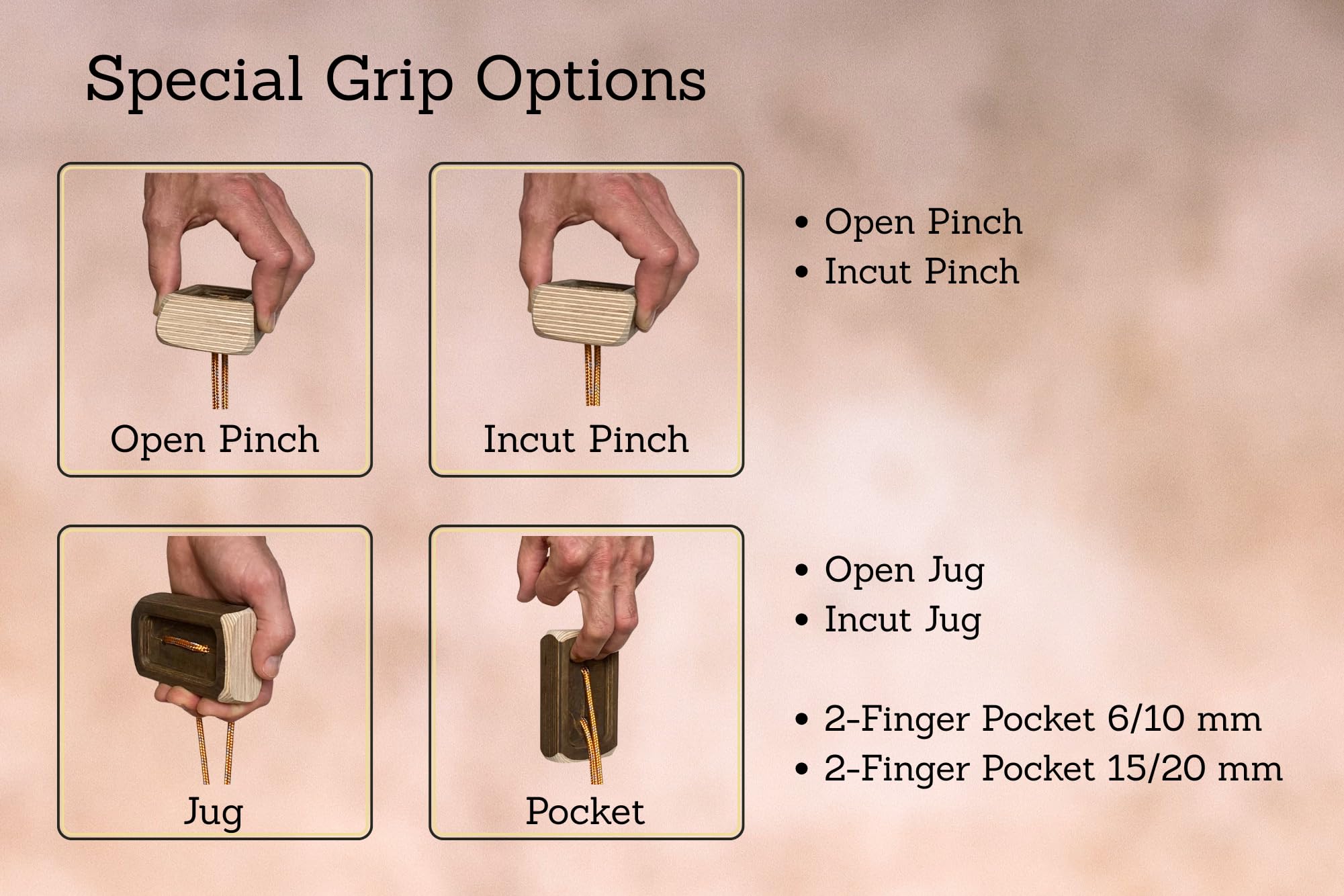 Pocket+ Hangboard Trainingsboard Fingerboard Griffboard Kletterboard