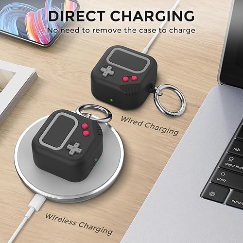 Miniatura 4 de Funda TRONWIN para Galaxy Buds Pro 2, Funda de diseño de juego retro para Samsung Galaxy Buds 2 ProLiveFe, Funda de silicona para hombresmujeres