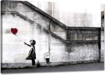 ストーン アートパネル バンクシー 風船と少女 壁掛け パネル アート ストーン アートパネル バンクシー 風船と少女 壁掛け パネル アート