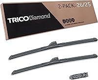 Vista 14 de TRICO Diamond 26" + 14" Limpiaparabrisas de repuesto premium para autos (juego de 2), limpiaparabrisas de haz para todos los climas para lado