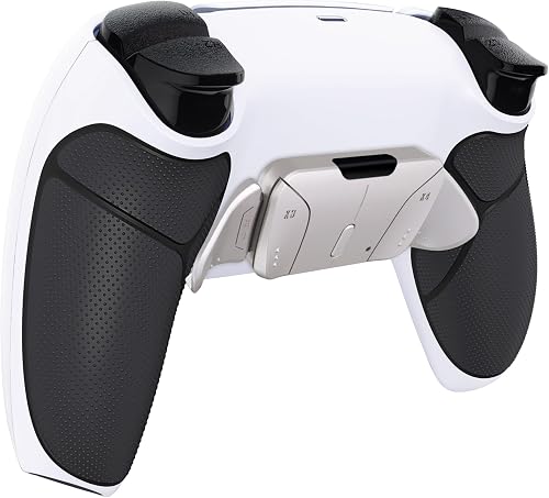 eXtremeRate Rise4 Remap Kit Metallo per ps5 Controller BDM-010/020, 4 Palette Paddles Back Button Programmabili per ps5 Joystick, Cover Grip&Tasti Posteriori Accessori Kit-Bianco Nero - 8
