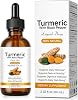 Turmeric Supplement Liquid 2.02 Fl oz - Natural Turmeric & Black Pepper Liquid Drops with Turmeric Root Extract and Piperine for Enhanced Absorption, Alcohol-Free, Sugar-Free & Vegan