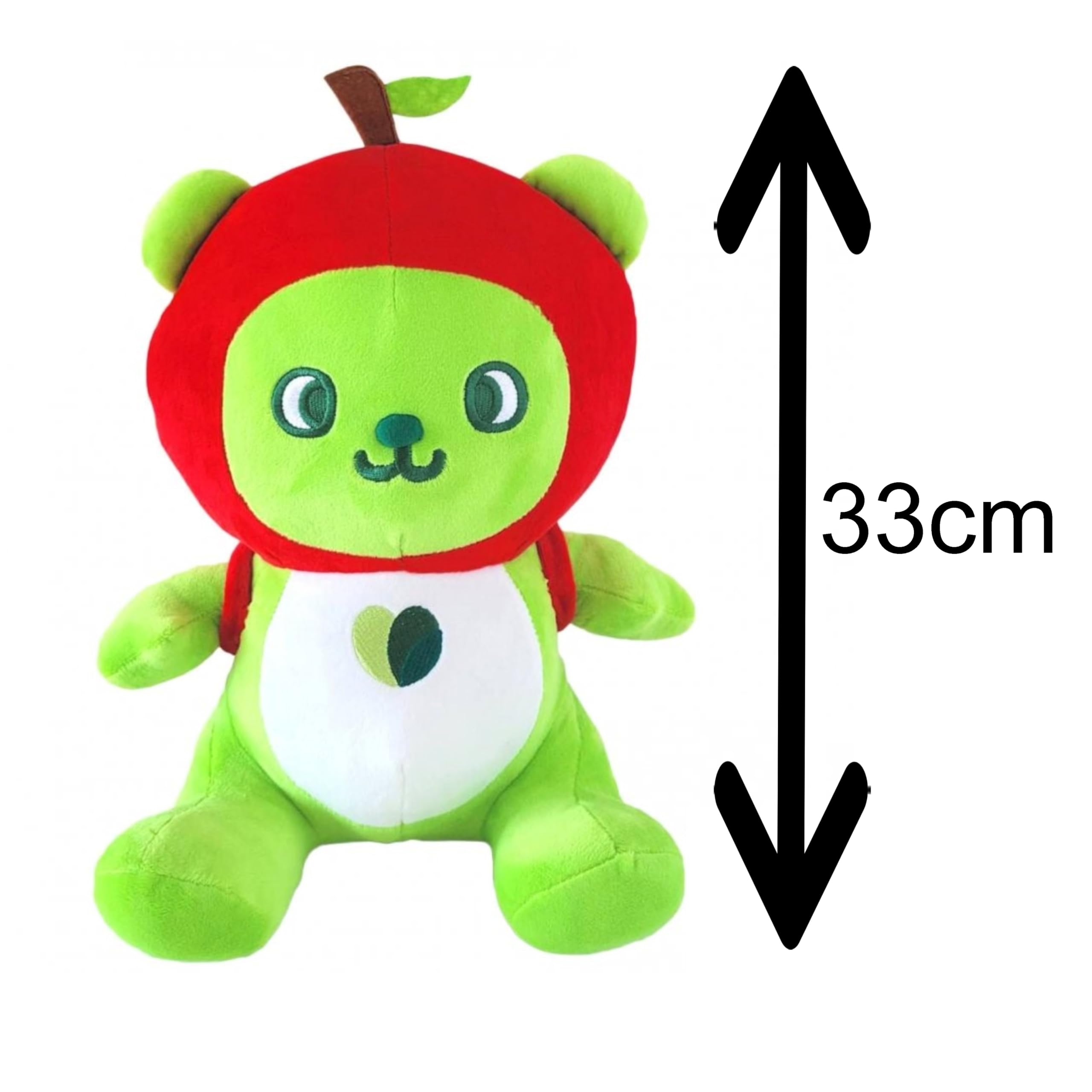 Teddy Bear 赤い鼻 緑の服 Amazon.co.jp: Nagano Prefecture PR Character Arkuma Plush Toy