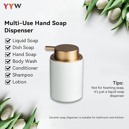 Miniatura 3 de YYW Dispensador de jabón para platos, dispensador de jabón de manos de 12 onzas, dispensador de jabón de mano, dispensador de jabón de manos de