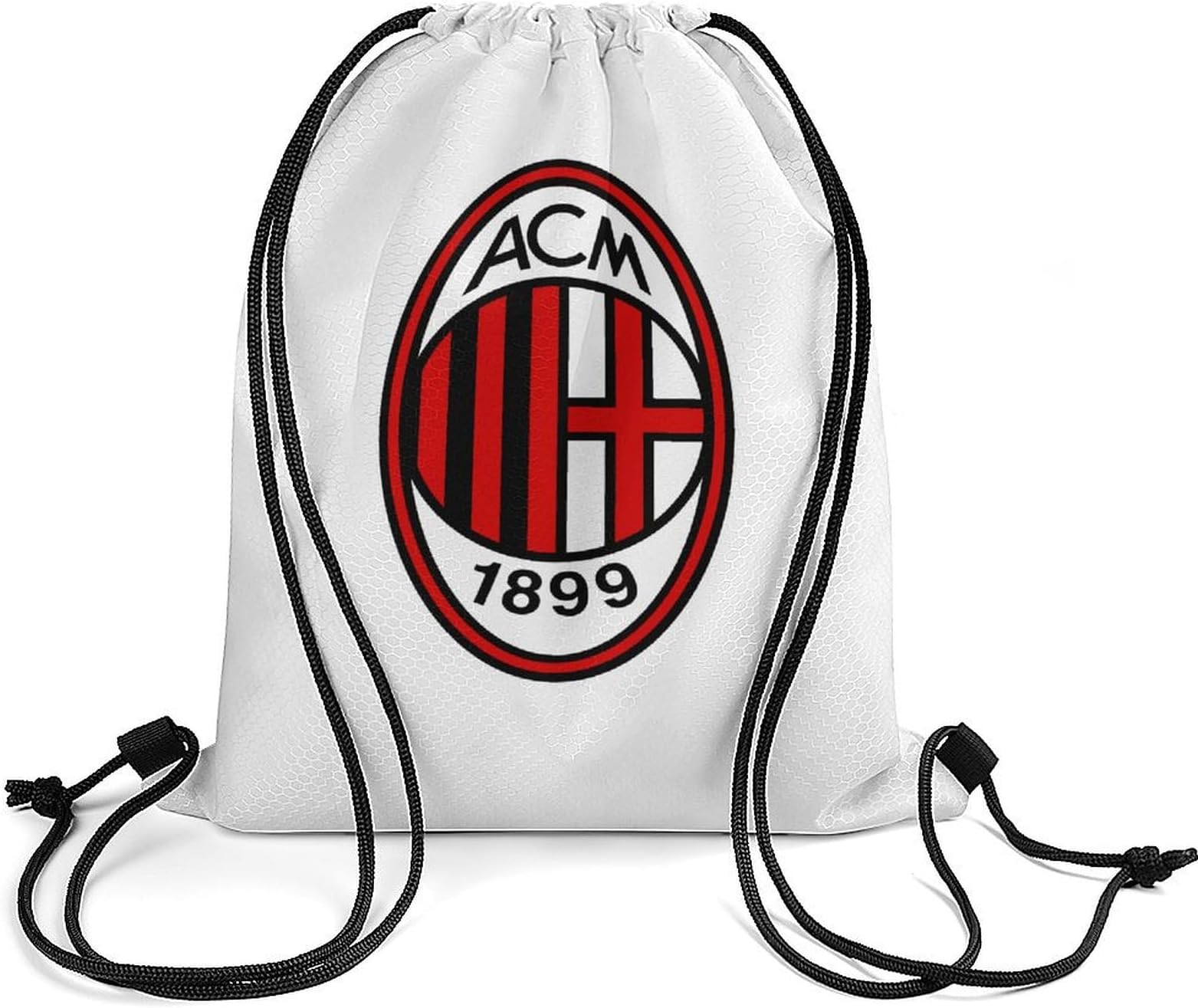 Drawstring Bag, AC Milan Knapsack, Gym Sack, Drawstring Bag, Drawstring Backpack, Lunch Bag, Backpack, Drawstring Bag, Storage Bag, Storage Pouch, Lightweight, Large Capacity, Travel, Unisex, School