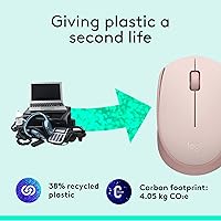 Vista 4 de Logitech Mouse inalámbrico M170 para PC, Mac, laptop, 2.4 GHz con mini receptor USB, seguimiento óptico, duración de la batería de 12 meses