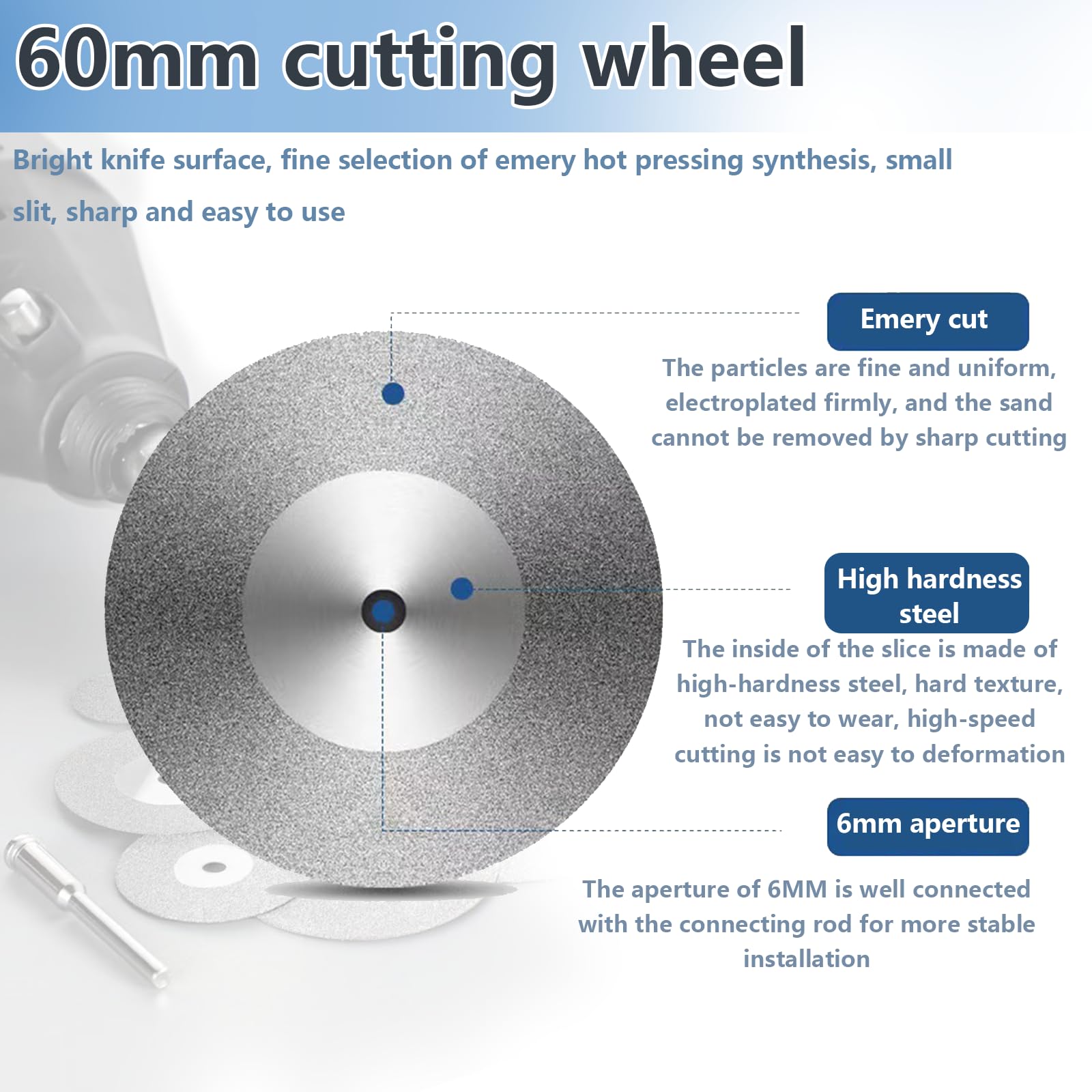 40/50/60mm Diamond Grinding Wheel, Rotary Power Tool Cutting Disc - View #9