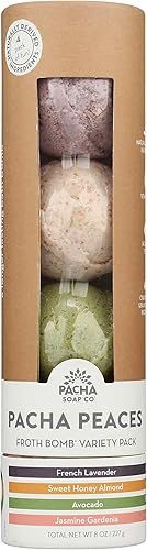 PACHA SOAP Paquete variado de bombas de espuma Pacha Peaces, 8 onzas
