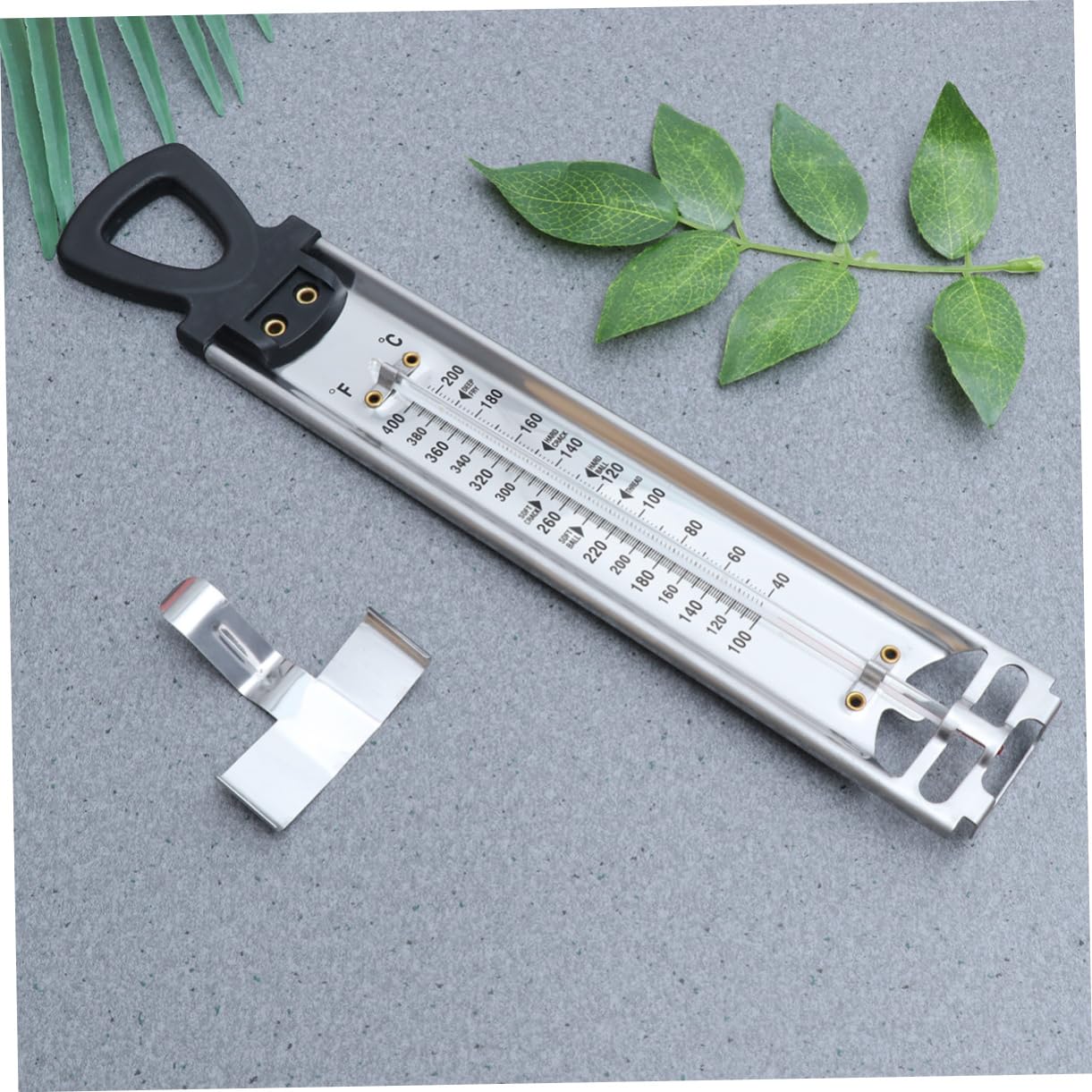 2pièces Thermomètre Suspendu Double Échelle Pour Mesurer Les Températures Des Confitures Et Sucre Outil Pratique Pour Candy Et Sirop