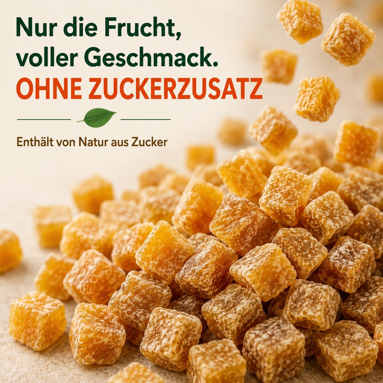 GiDeli Getrocknete Aprikosen 5Kg Gewürfelt Im Eimer Ohne Zuckerzusatz | hoher Fruchtanteil, klebt nicht dank Reismehl, direkt einsatzbereit, ideal für Müsli, Joghurt und zum Backen