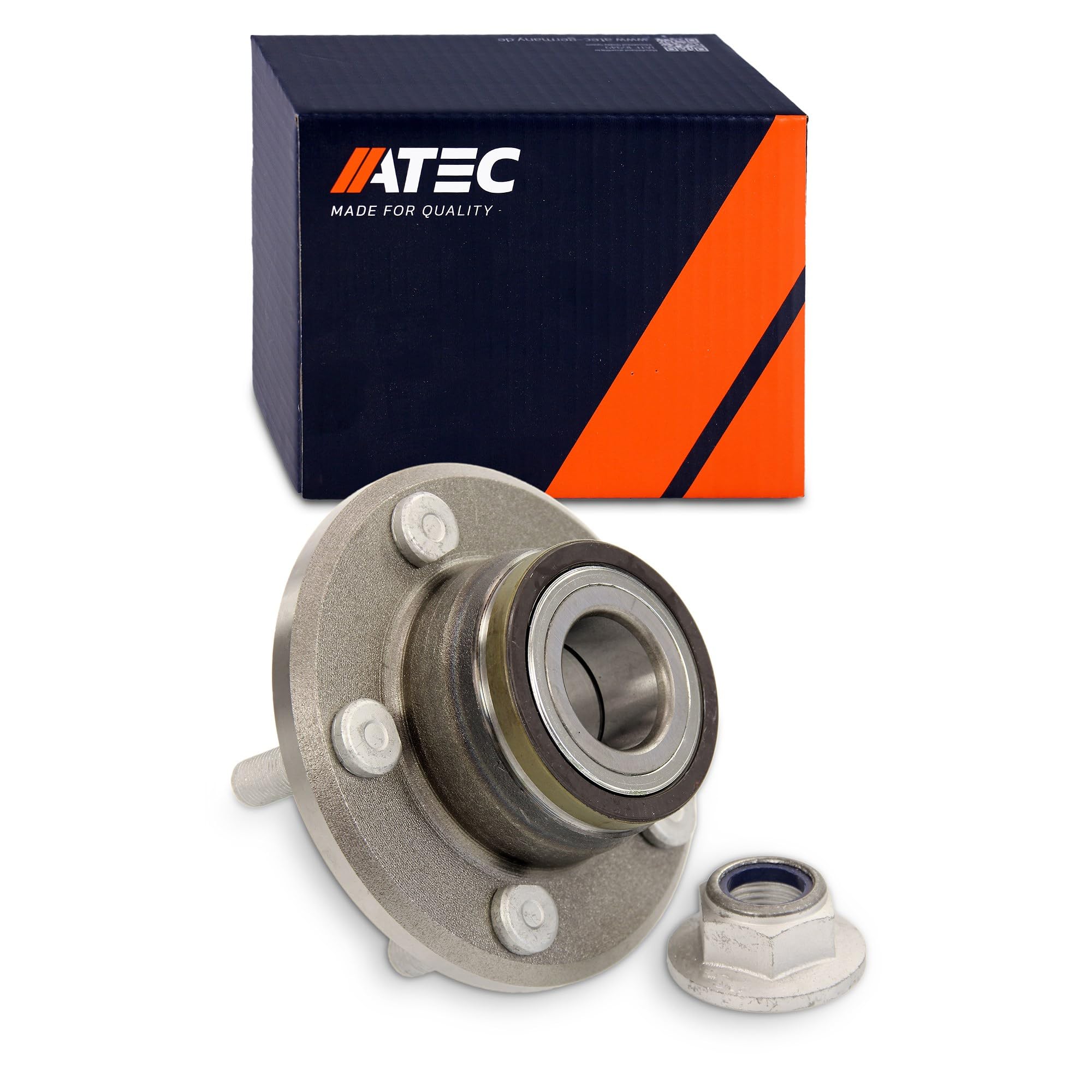 ATEC Germany 1x Buje de rueda delantera cojinete de la rueda juego de
