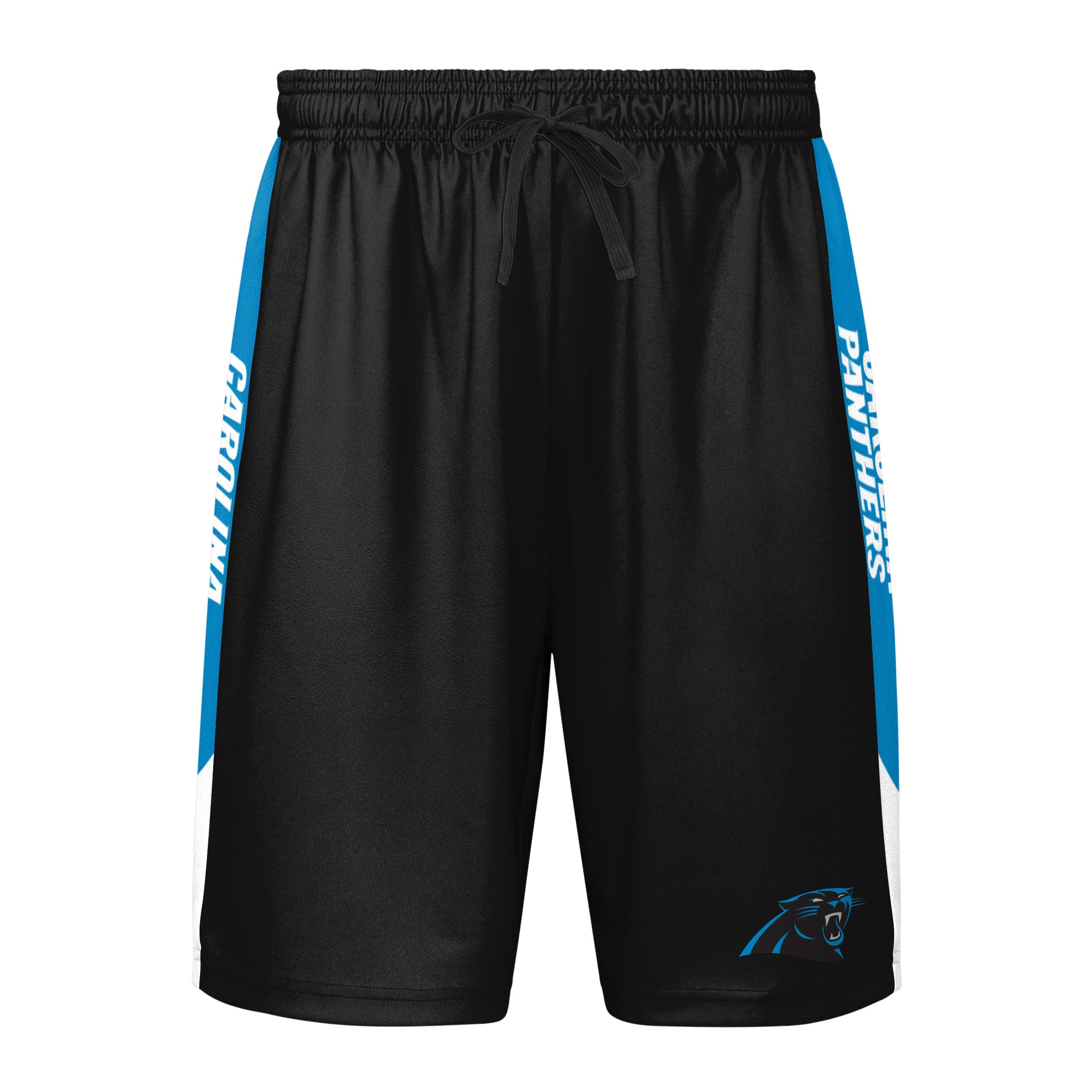 FOCO Men's NFL Side Stripe Training Short, Carolina Panthers, XX-Large