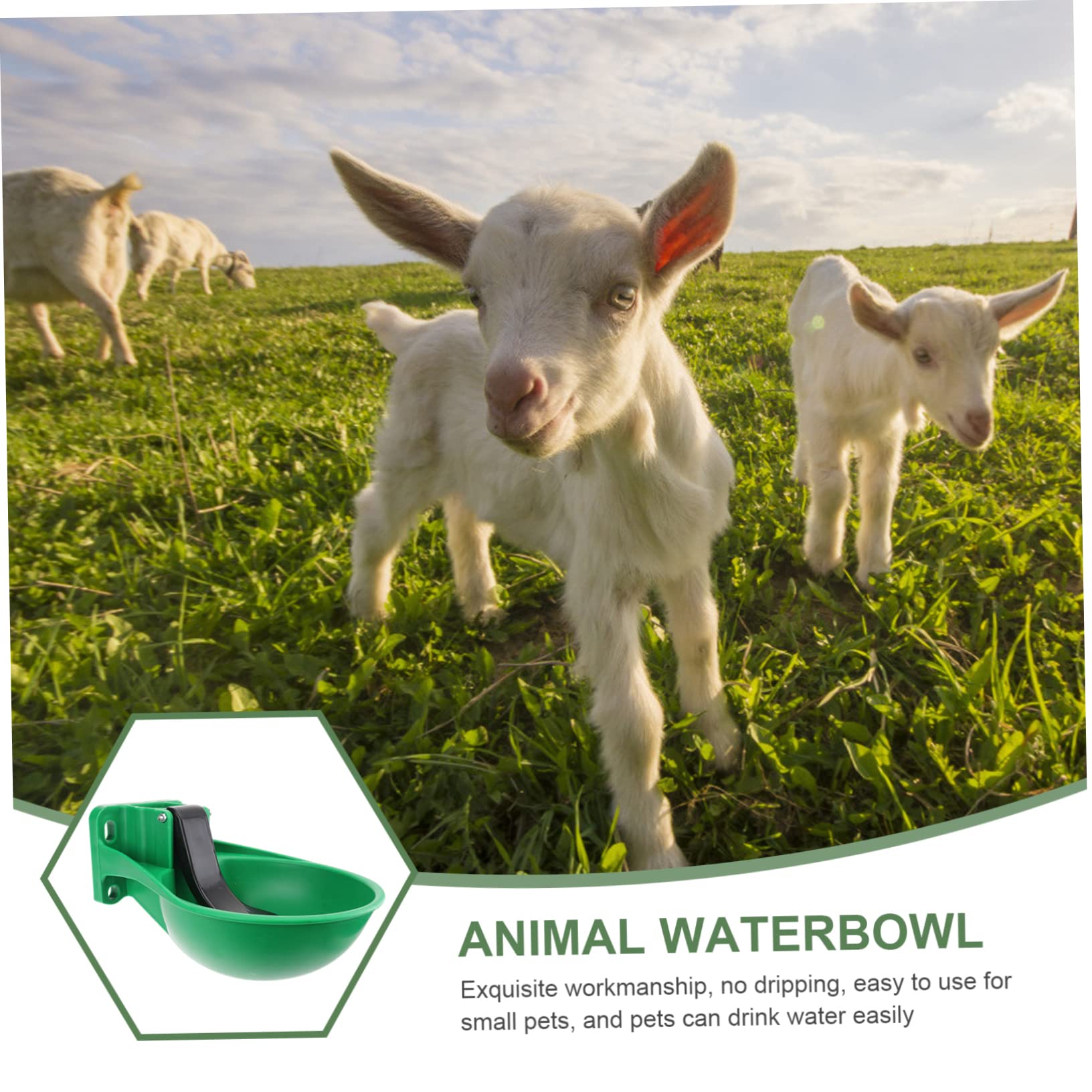 Bebedero Automático para Vacas Negro de Plástico y Hierro