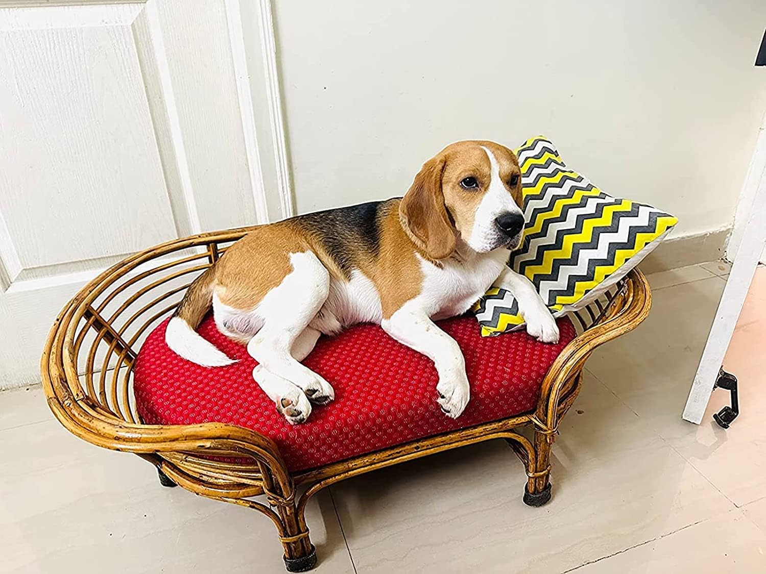 Craftcane Bamboo Cane Pet Bed for Dogs and Cats with Foam for Small Dog (B0CL37T7XQ) Amazon Price History, Amazon Price Tracker