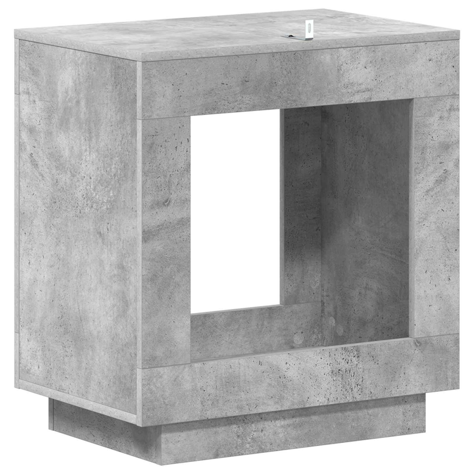 Drewnopochodny prostokątny Nowoczesny do salonu 60 x 40 x 65 cm Szary
