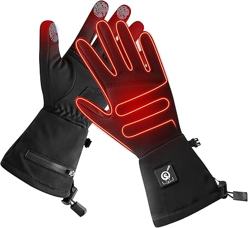 day wolf Heated Glove Liners Electric Gloves for Men Women Rechargeable Battery Hand Warmer for Winter Sports Snow Biking Riding Skiing Cycling