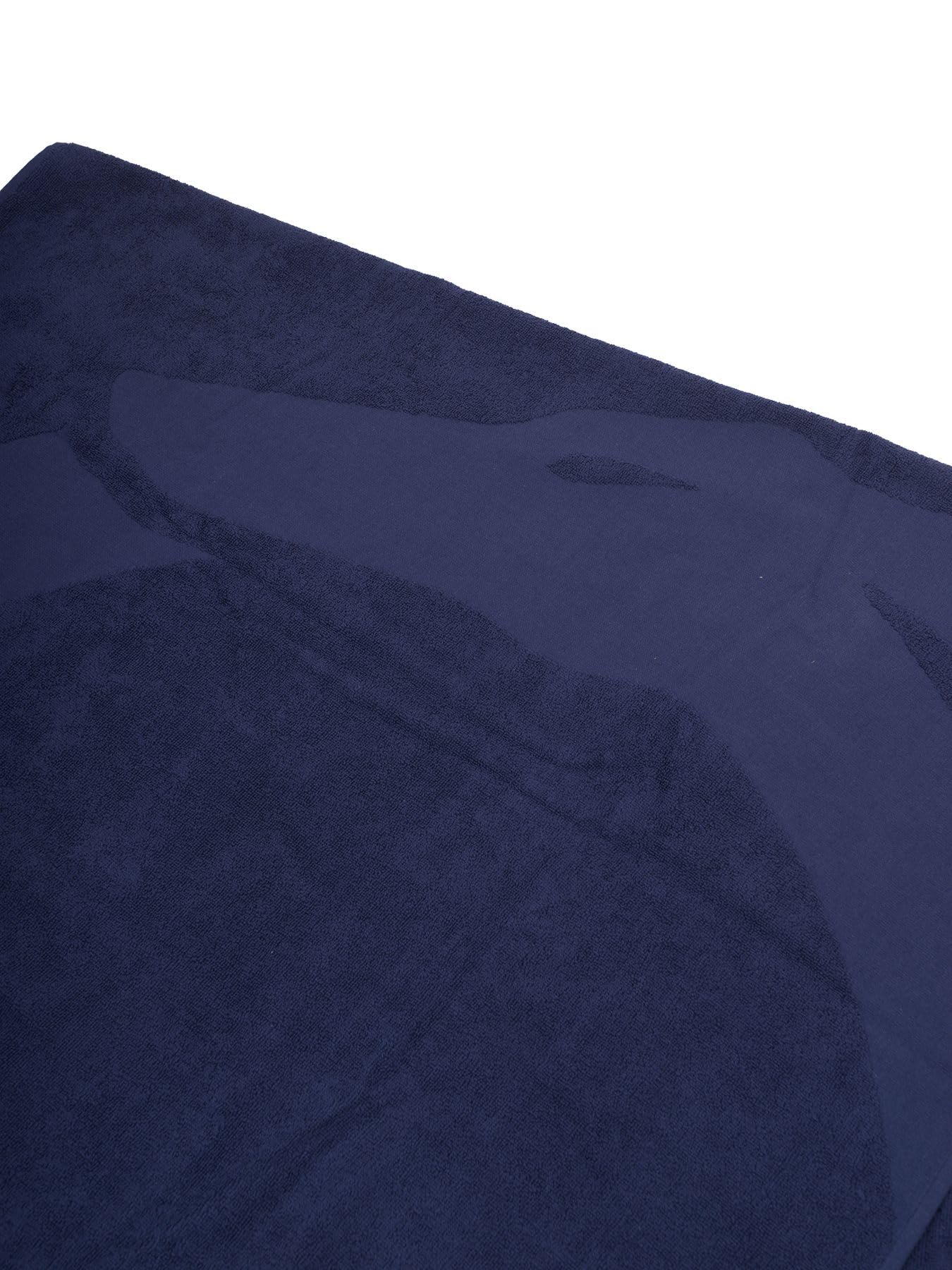 Trussardi Telo mare piscina o spa cotone spugna tessuto logato cm.170 x 90 (circa) articolo TRU2MTW01, DAB Dark blue, Taglia unica