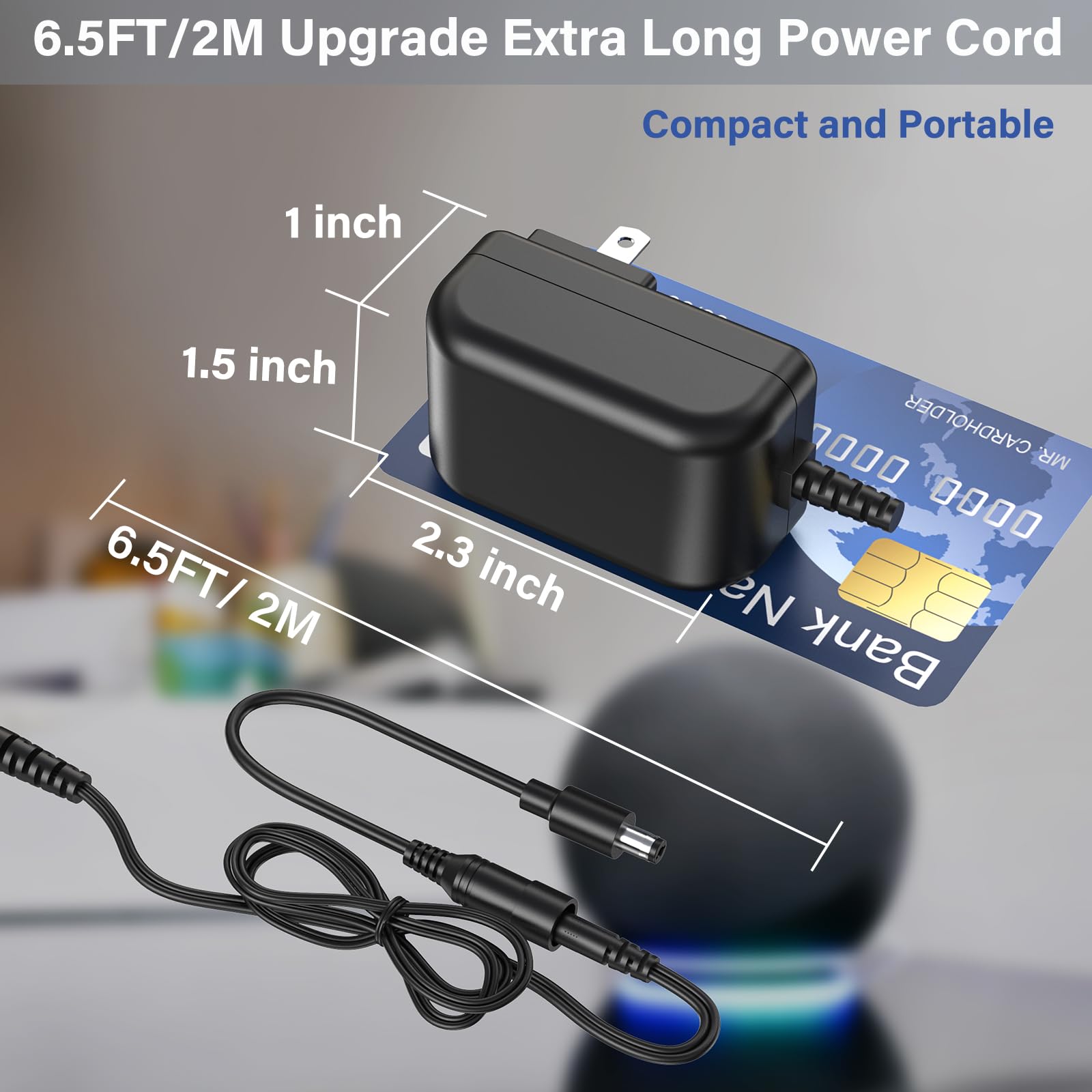 Alimentatore 18V Per Alexa Echo - Caricatore Compatibile Con Echo Show 8 E Modelli Plus - Foto 4