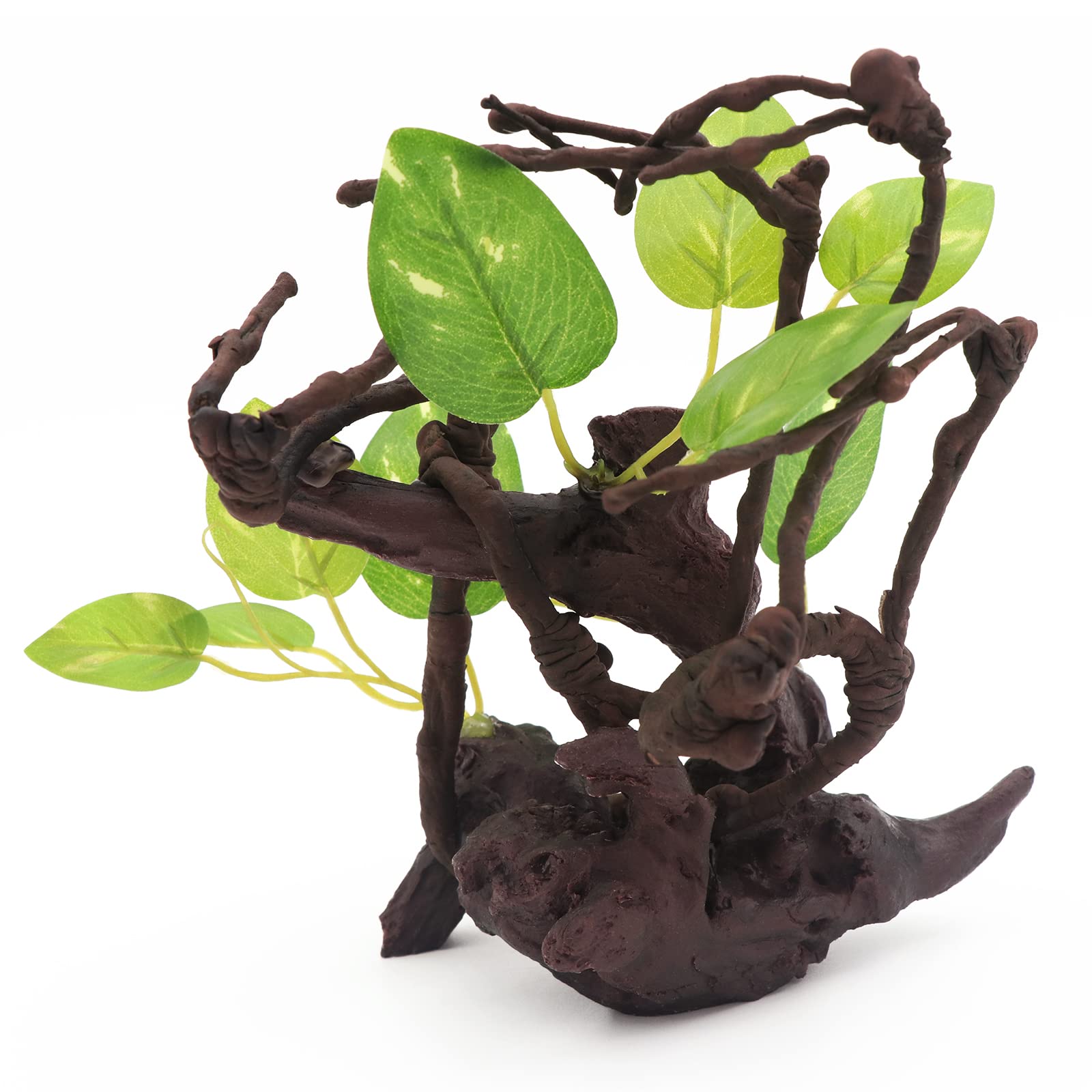 Aqua KT Reptile Terrarium Forest Tree - Resin Decor With Leaves For Lizards, Snakes, Turtles
