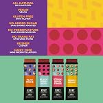 Healthy Snacks pour les adultes par Zest Delites, Cuir de fruits, Lavashak, Fraise, mûre, pêche, prune, collations de fruits séchés, sans gluten, végétalien, emballé individuellement 36x25g