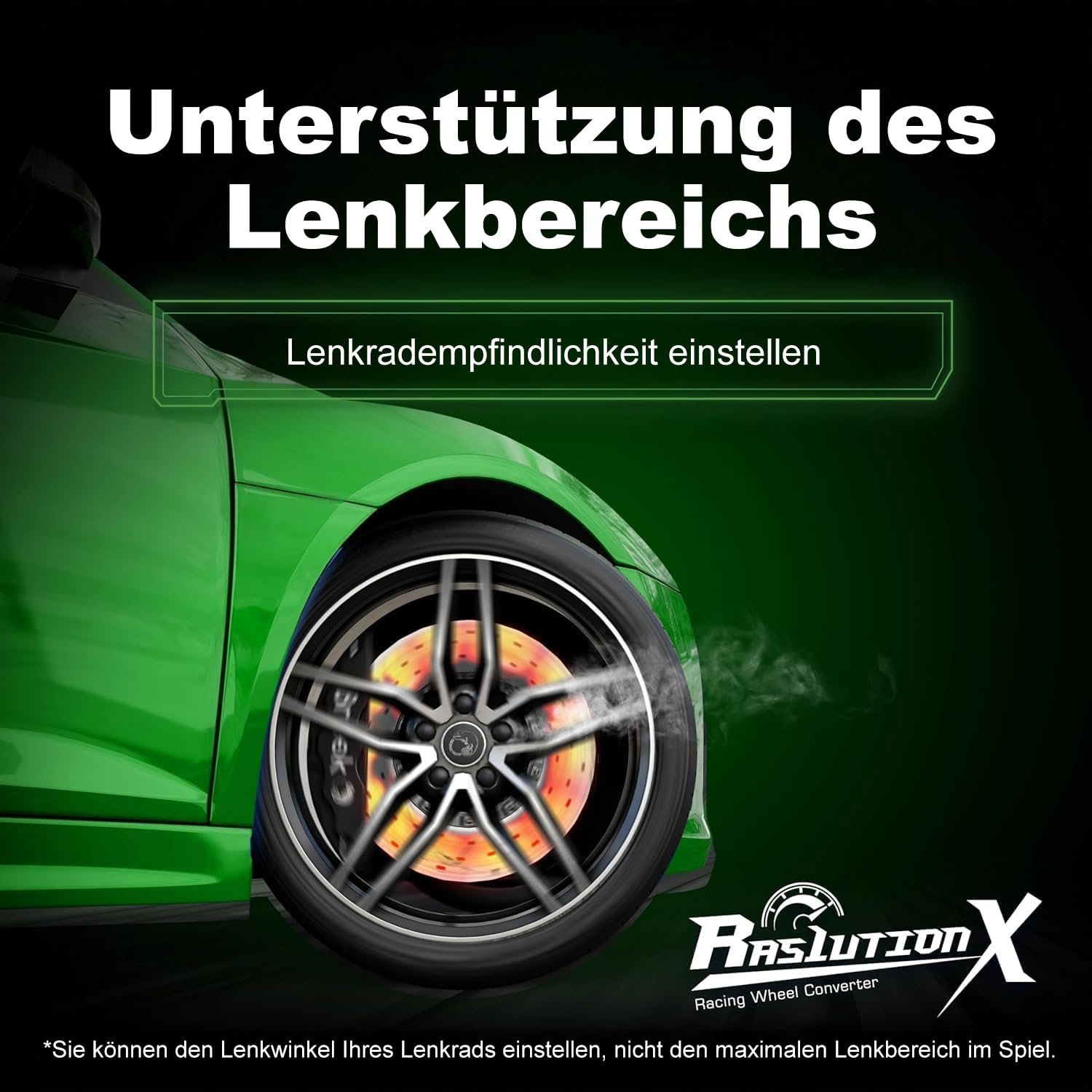 Mcbazel Brook Ras1ution X Racing Wheel Converter für Xbox Series X|S, Xbox One, Xbox 360 – Force Feedback, App-Anpassung