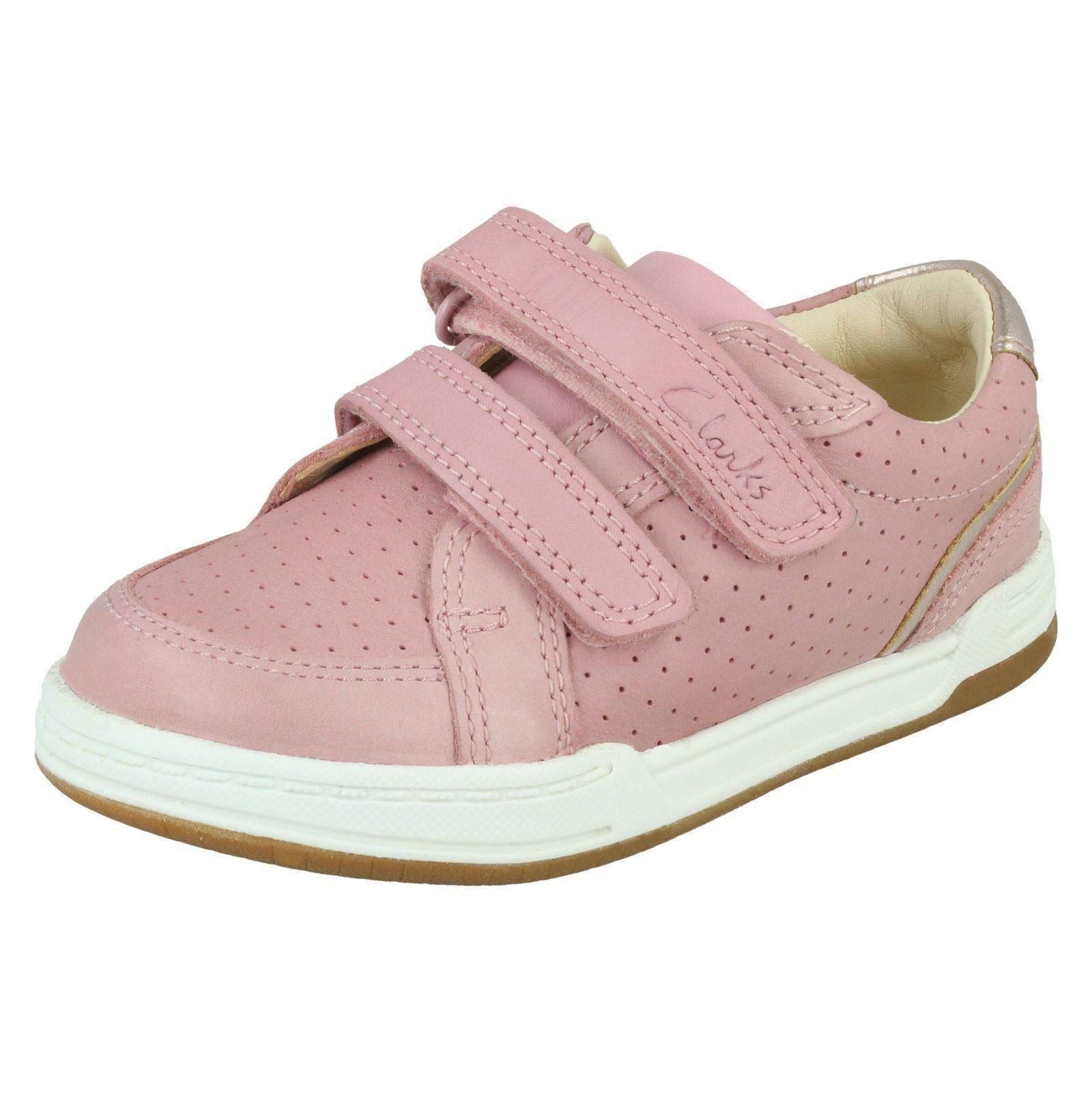 Clarks Fawn Solo K Childrens Light Pink Lea, 11.5