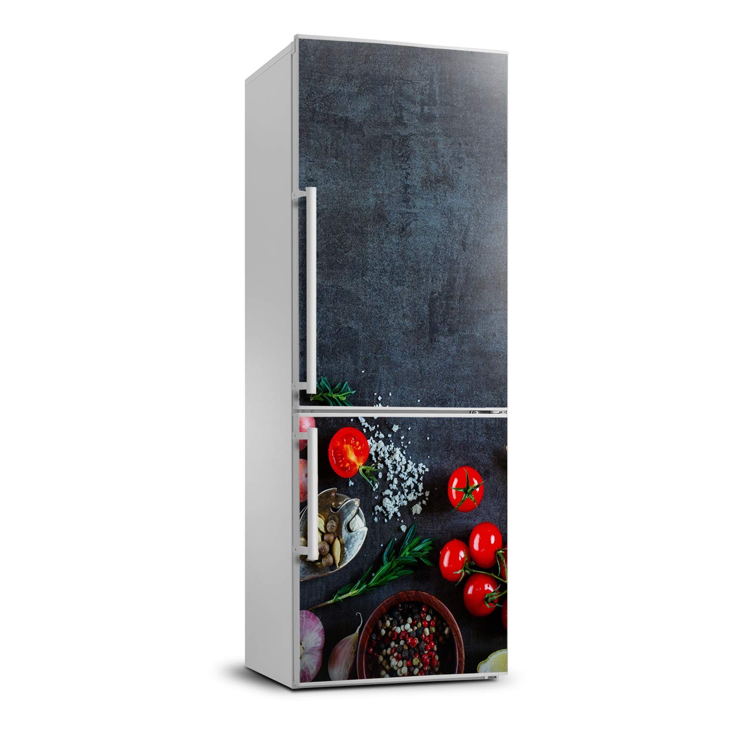 Autocollant frigo légumes et épices 70x190cm pour cuisine